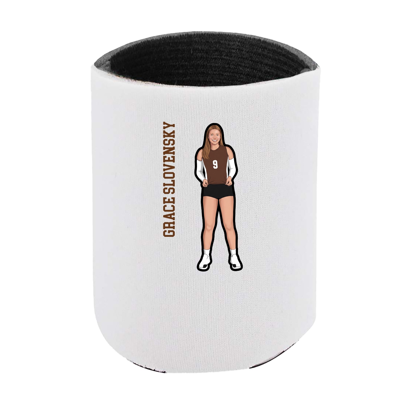 Can Holder — Name Vertical in White