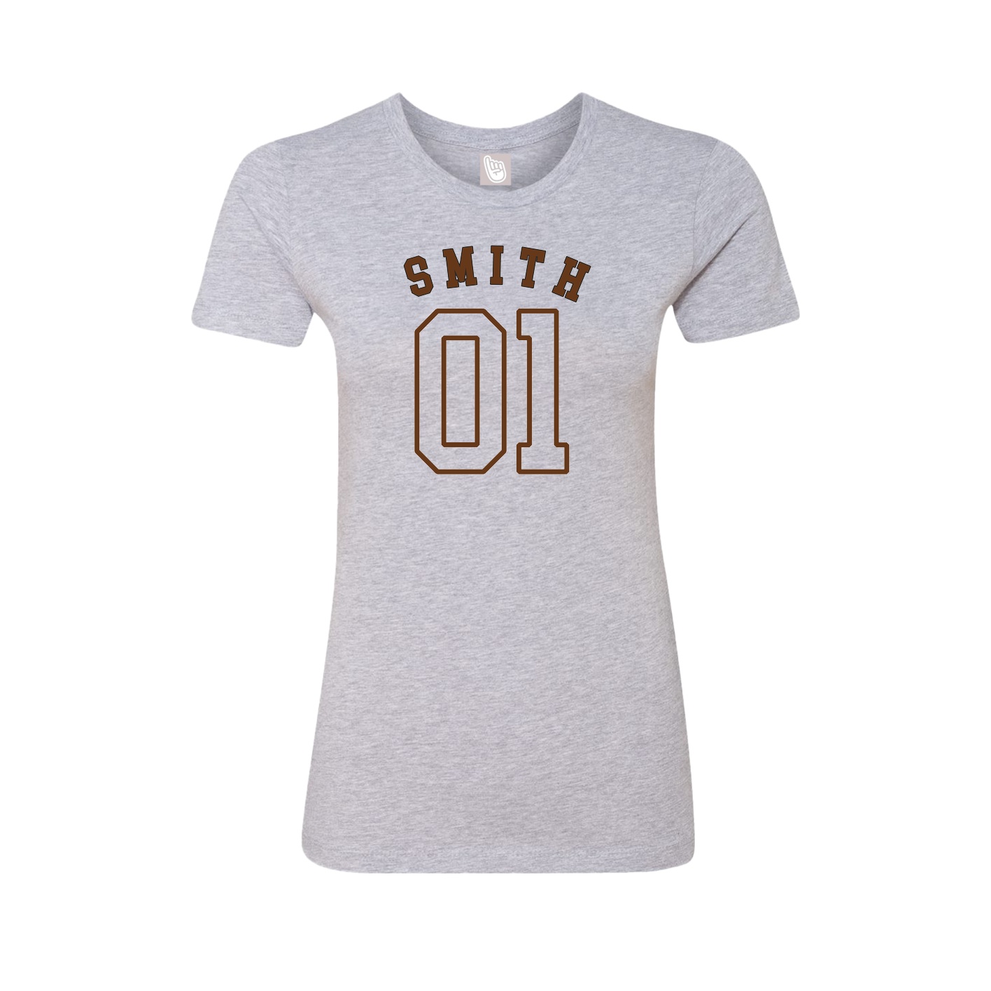 Fitted Women's Tee — Shirsey Arch in Grey