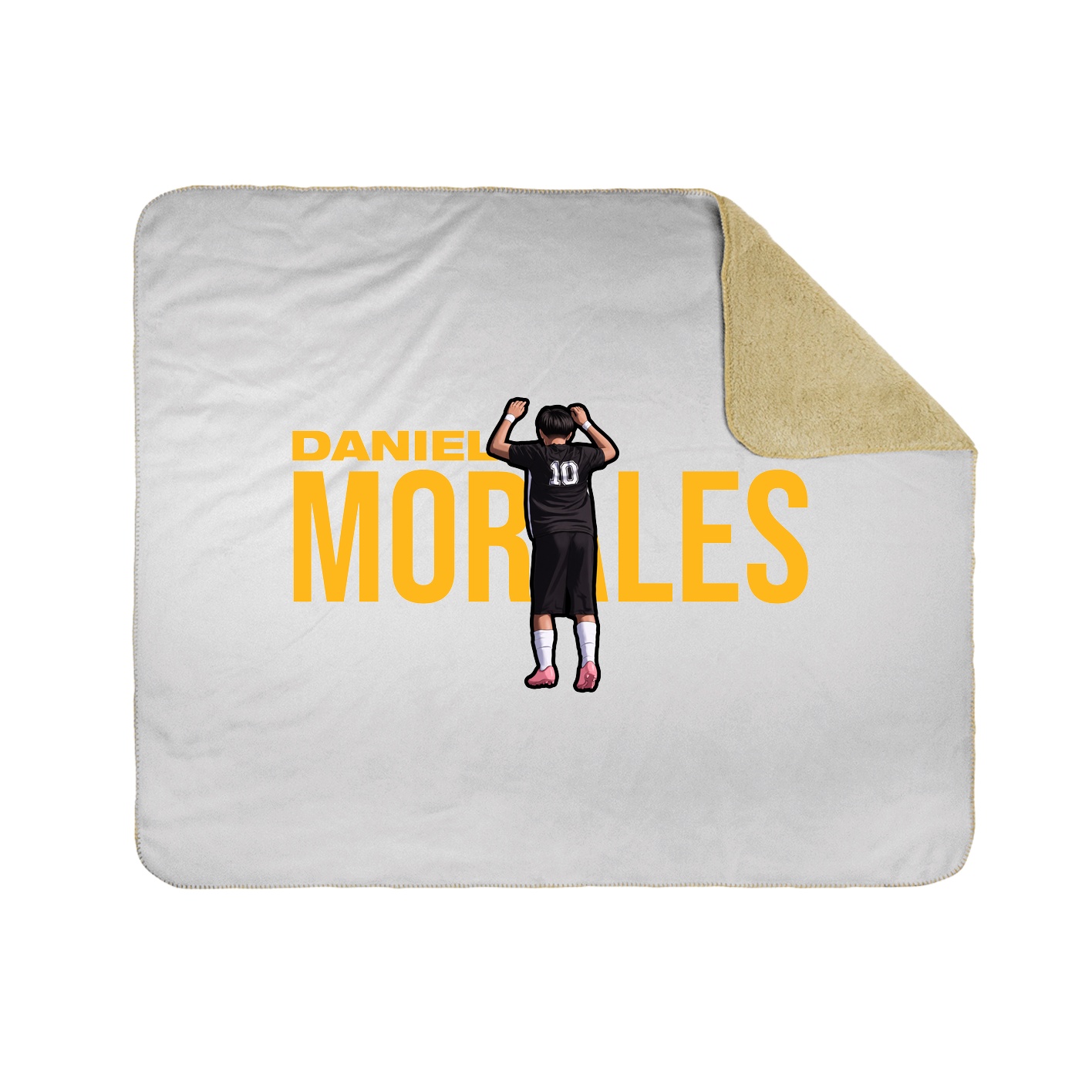 Throw Blanket — Player Name in White