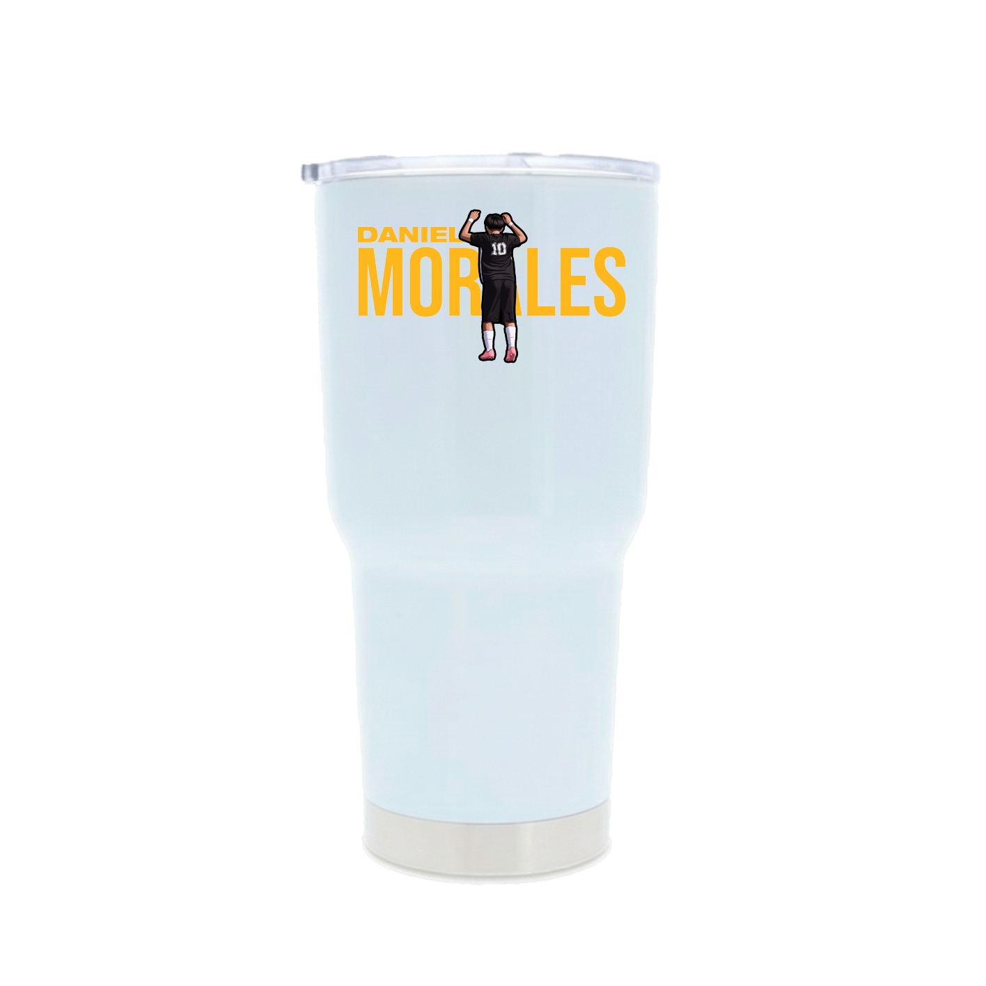 30oz Stainless Steel Tumbler — Player Name in White