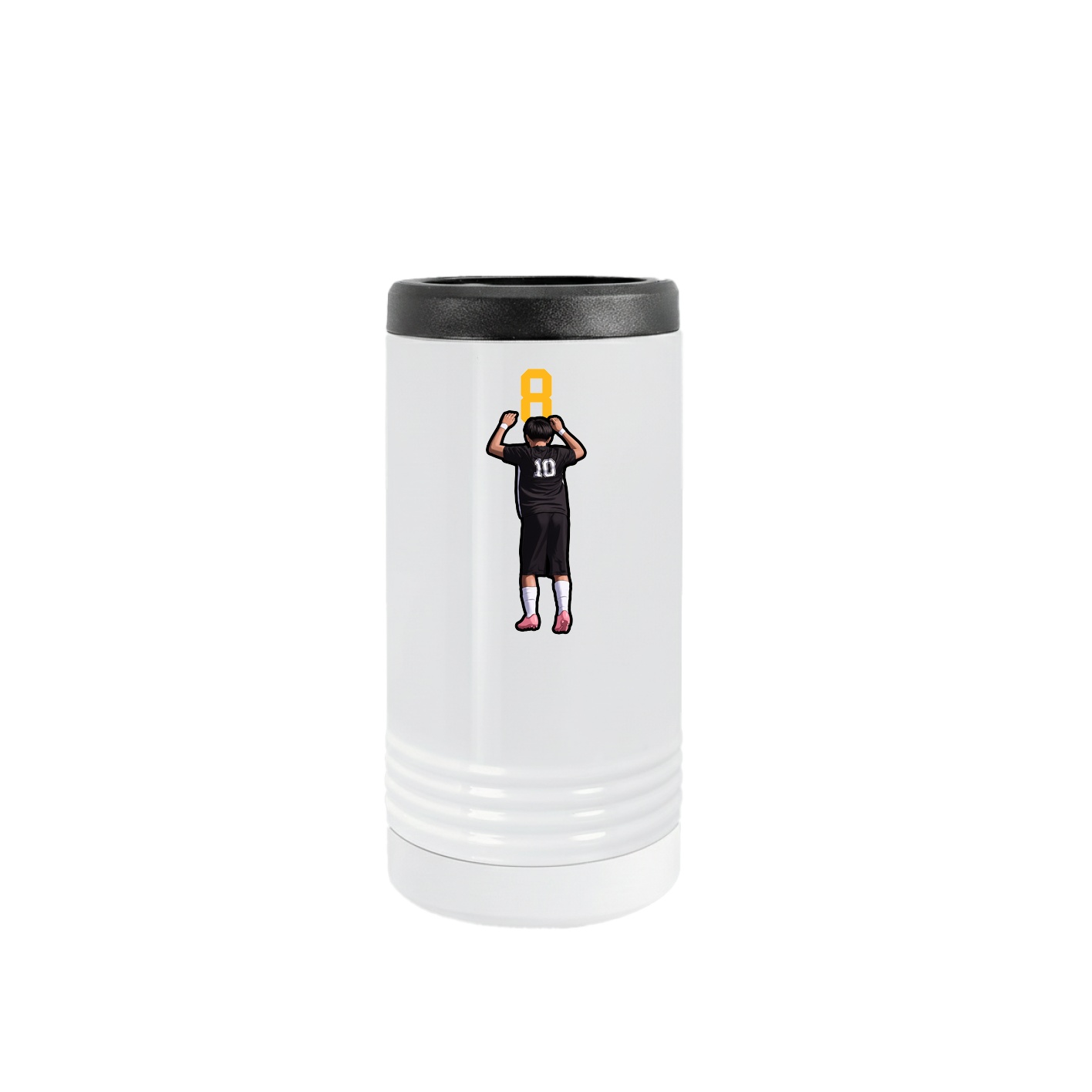 Slim Beverage Holder — Number Top in White