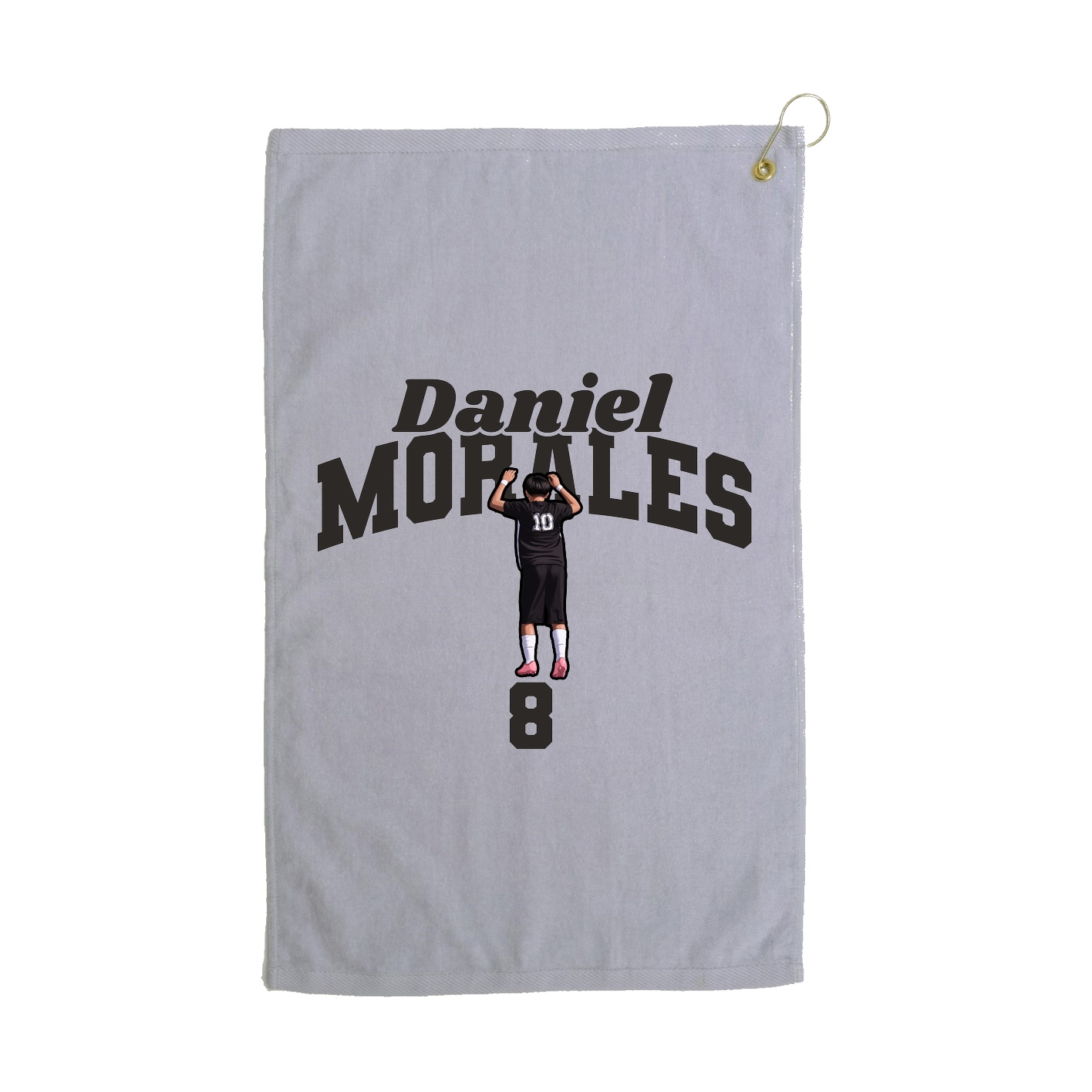 Golf Towel — Signature Arch in Grey