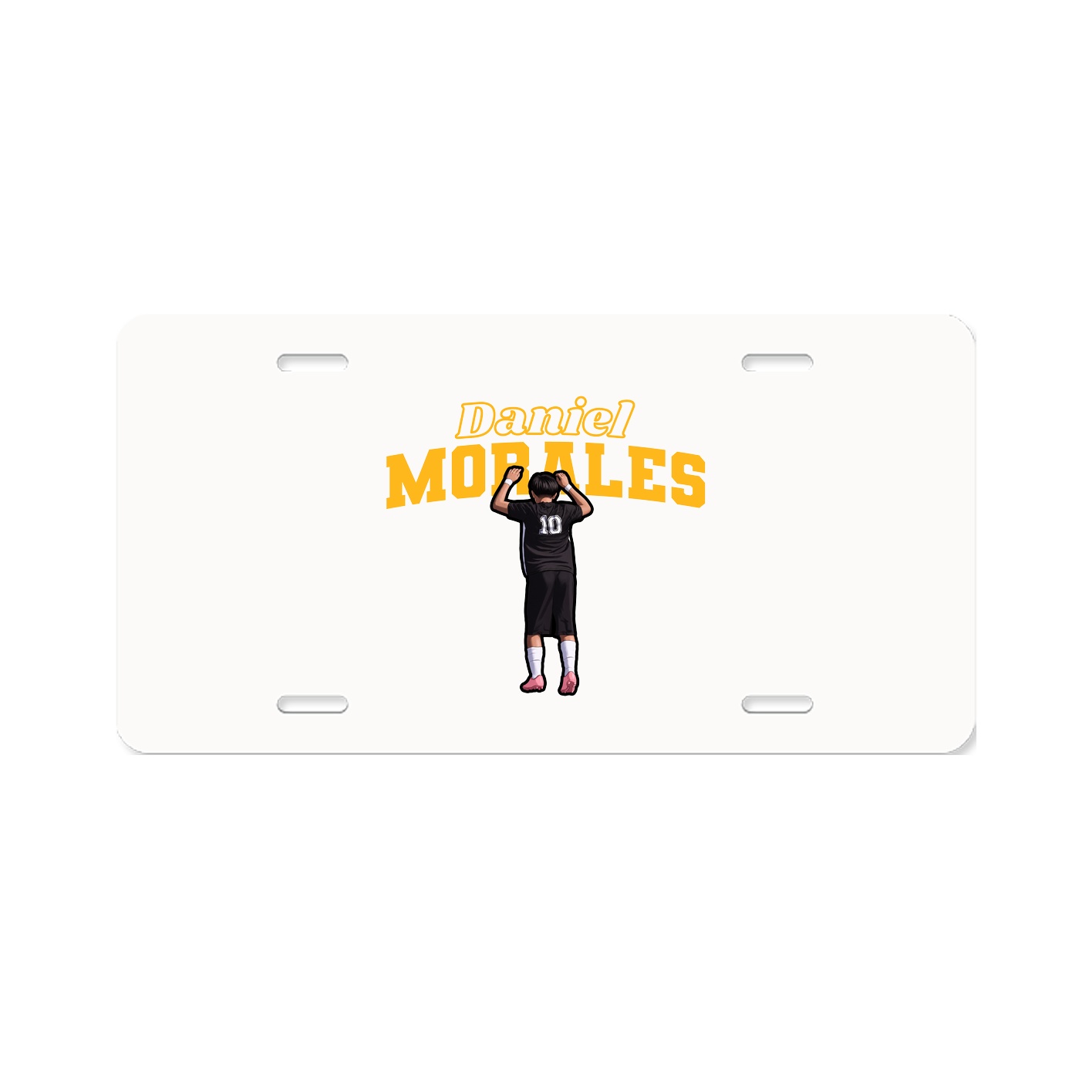 License Plate — Name Arch in Classic