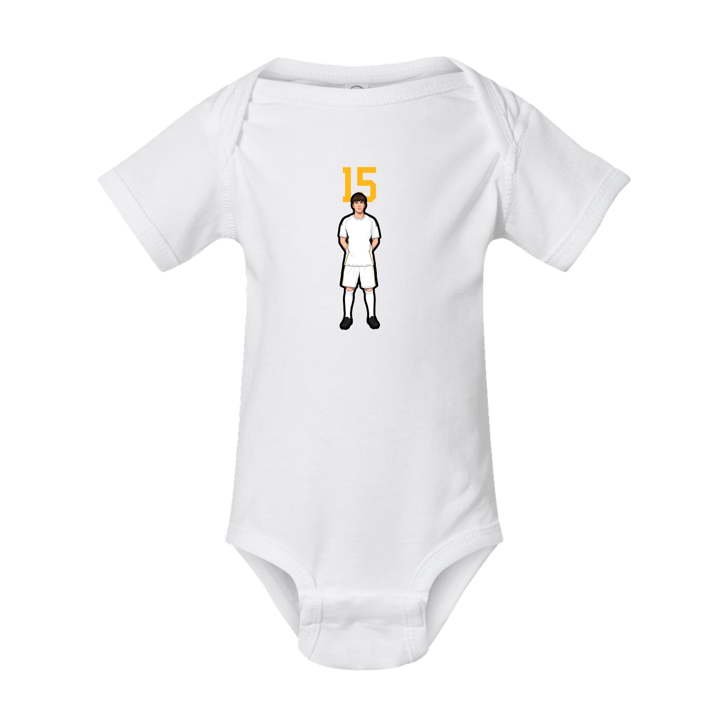 Baby Onesie — Number Top in White