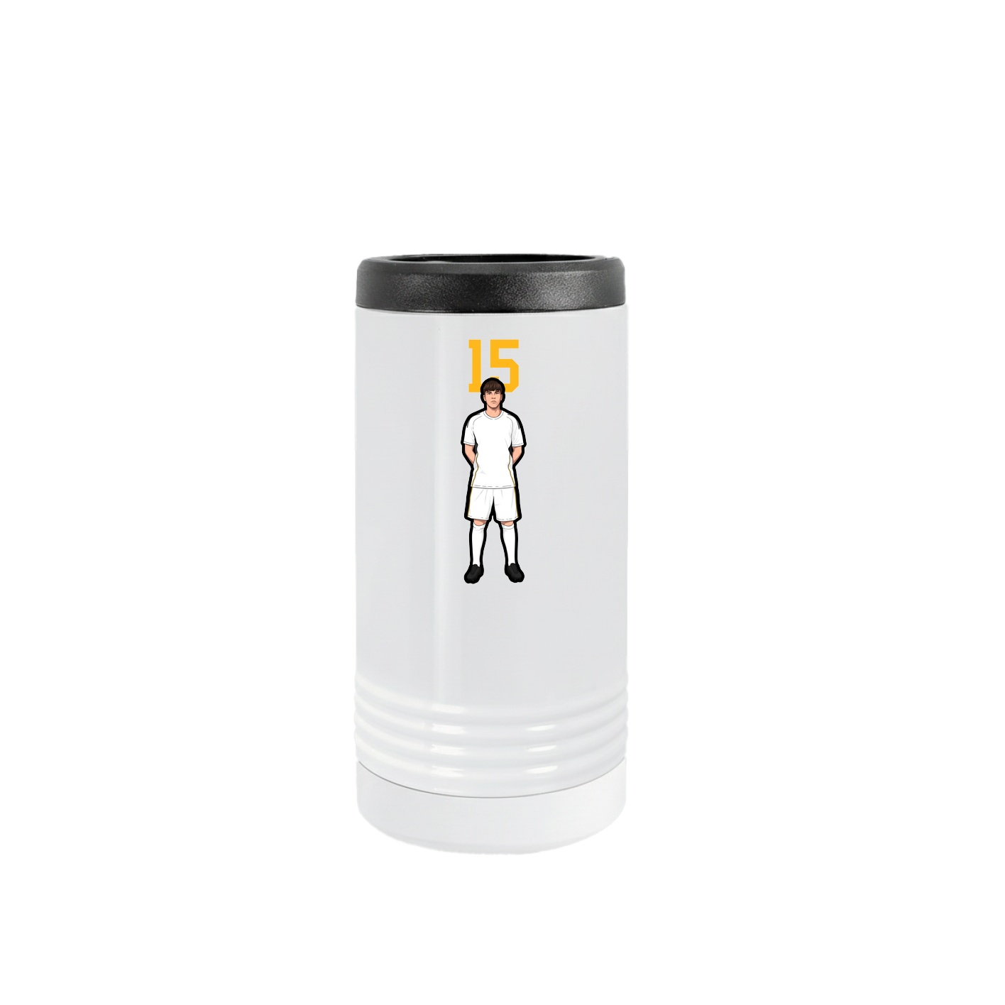 Slim Beverage Holder — Number Top in White