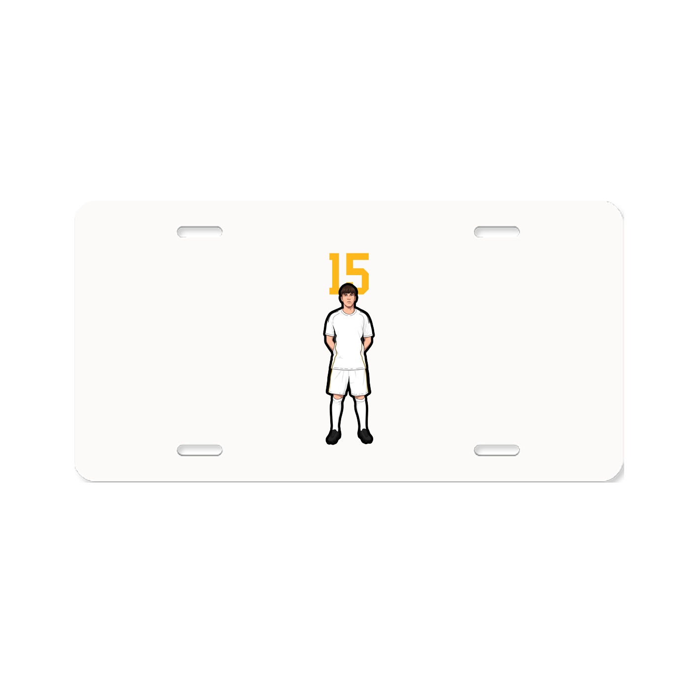 License Plate — Number Top in Classic