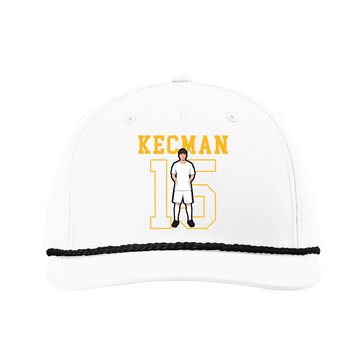 Five-Panel Classic Rope Cap — Shirsey in White