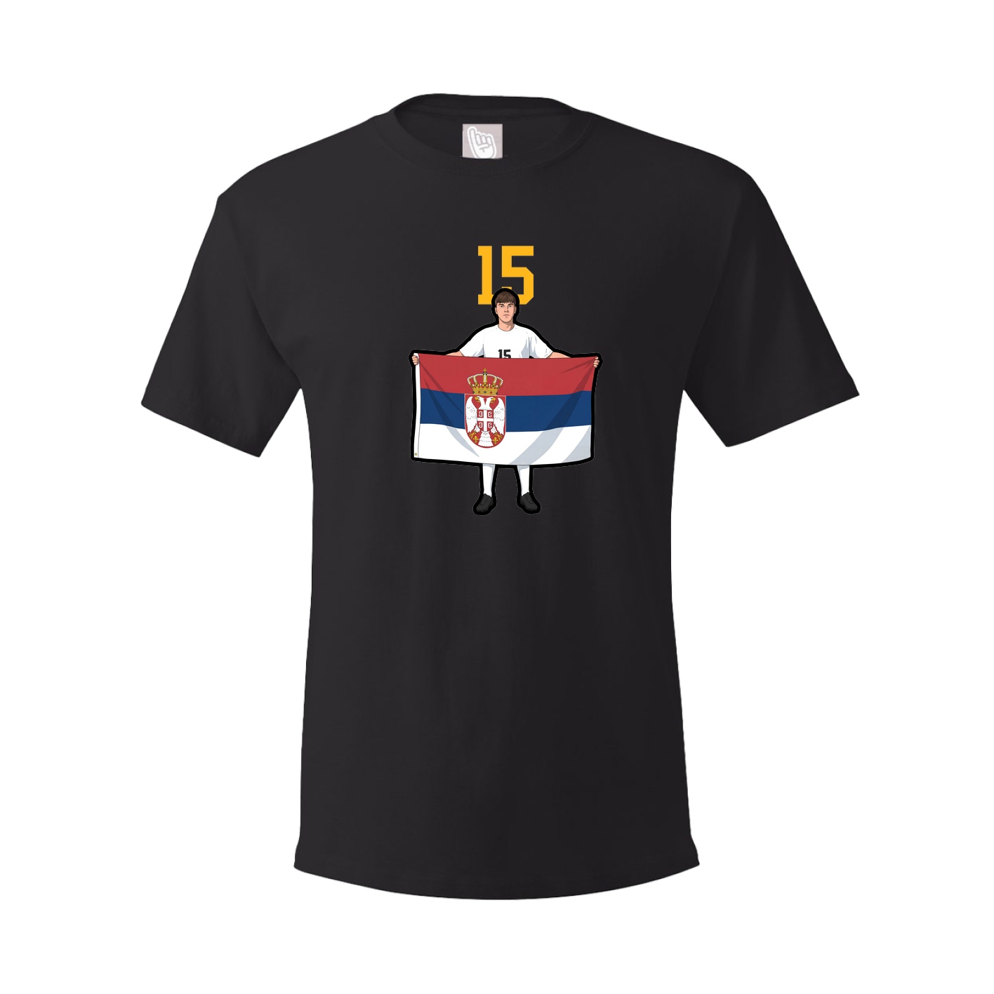 Youth Tee — Number Top in Black