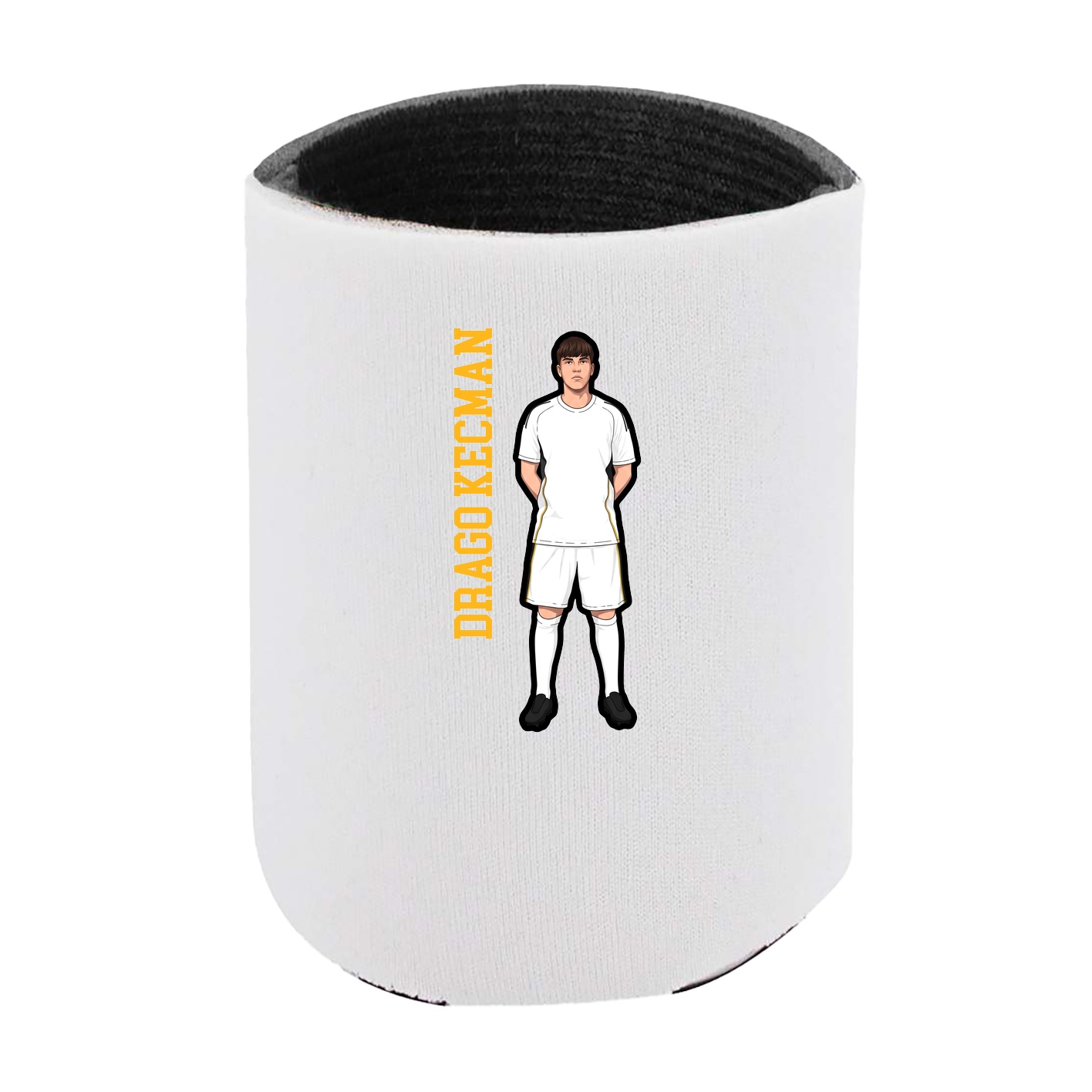 Can Holder — Name Vertical in White