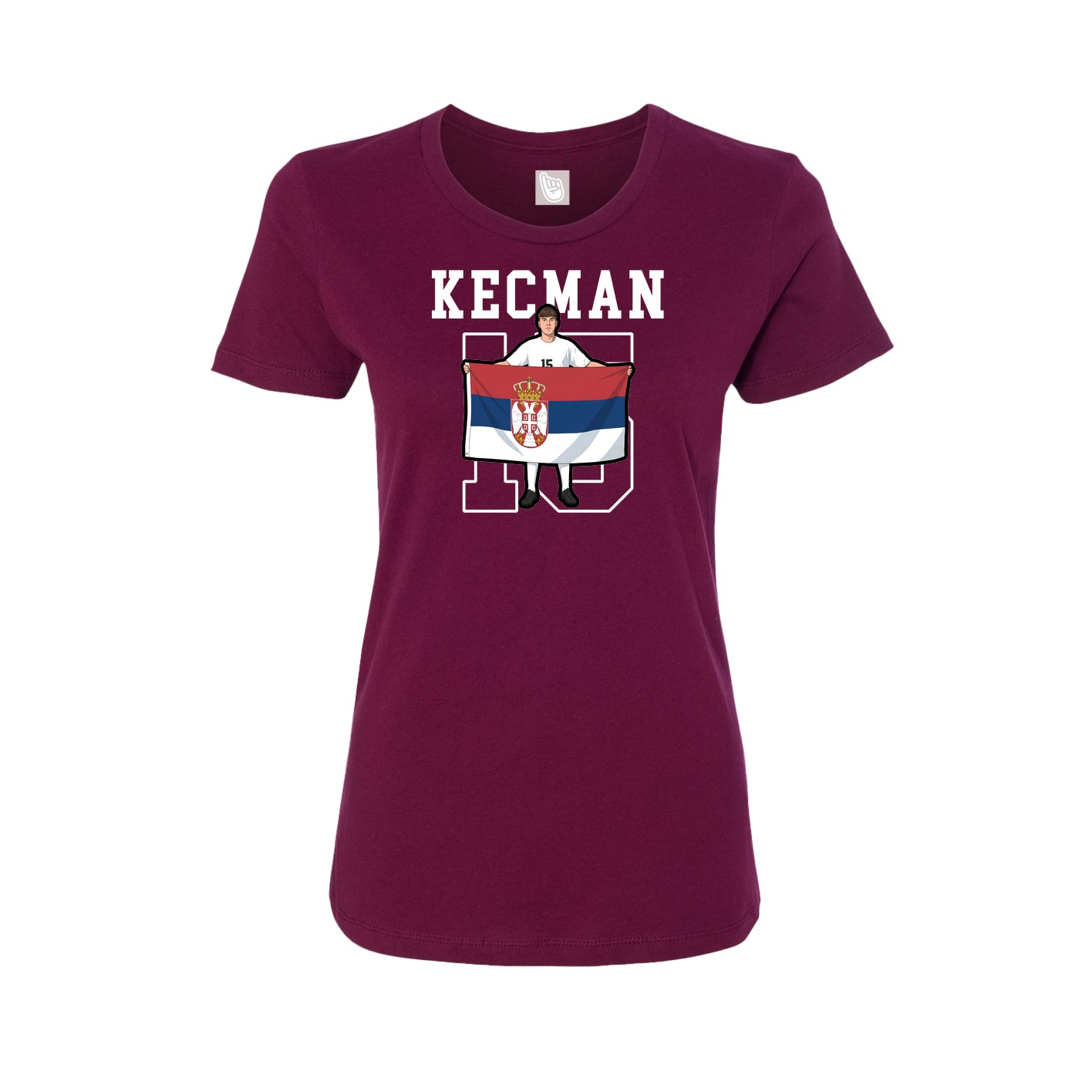 Fitted Women's Tee — Shirsey in Maroon