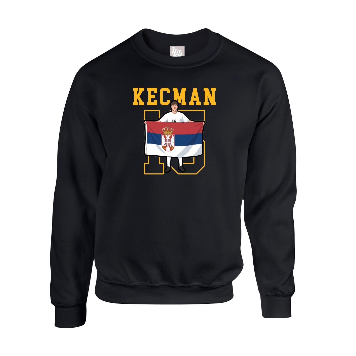 Fleece Crew — Shirsey in Black