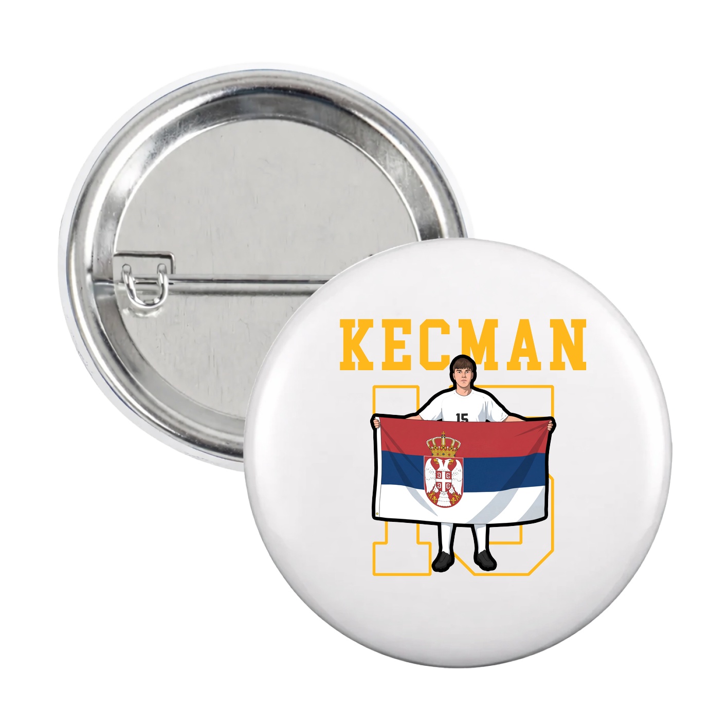 Game Day Button — Shirsey in White