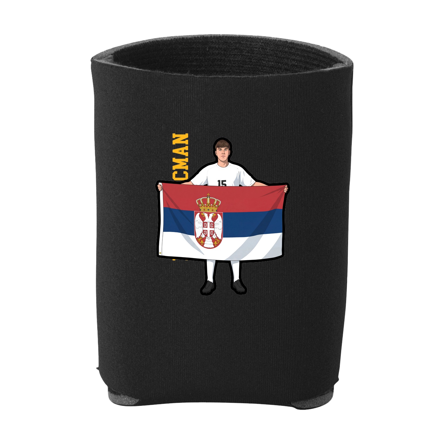 Can Holder — Name Vertical in Black