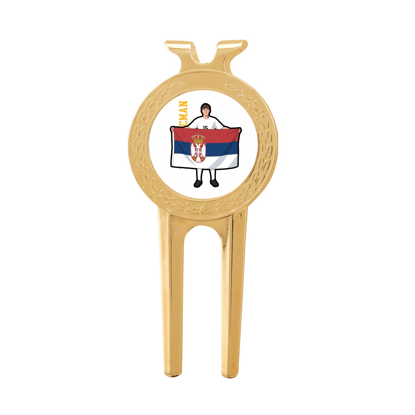 Divot Tool with Ball Marker — Name Vertical in Classic