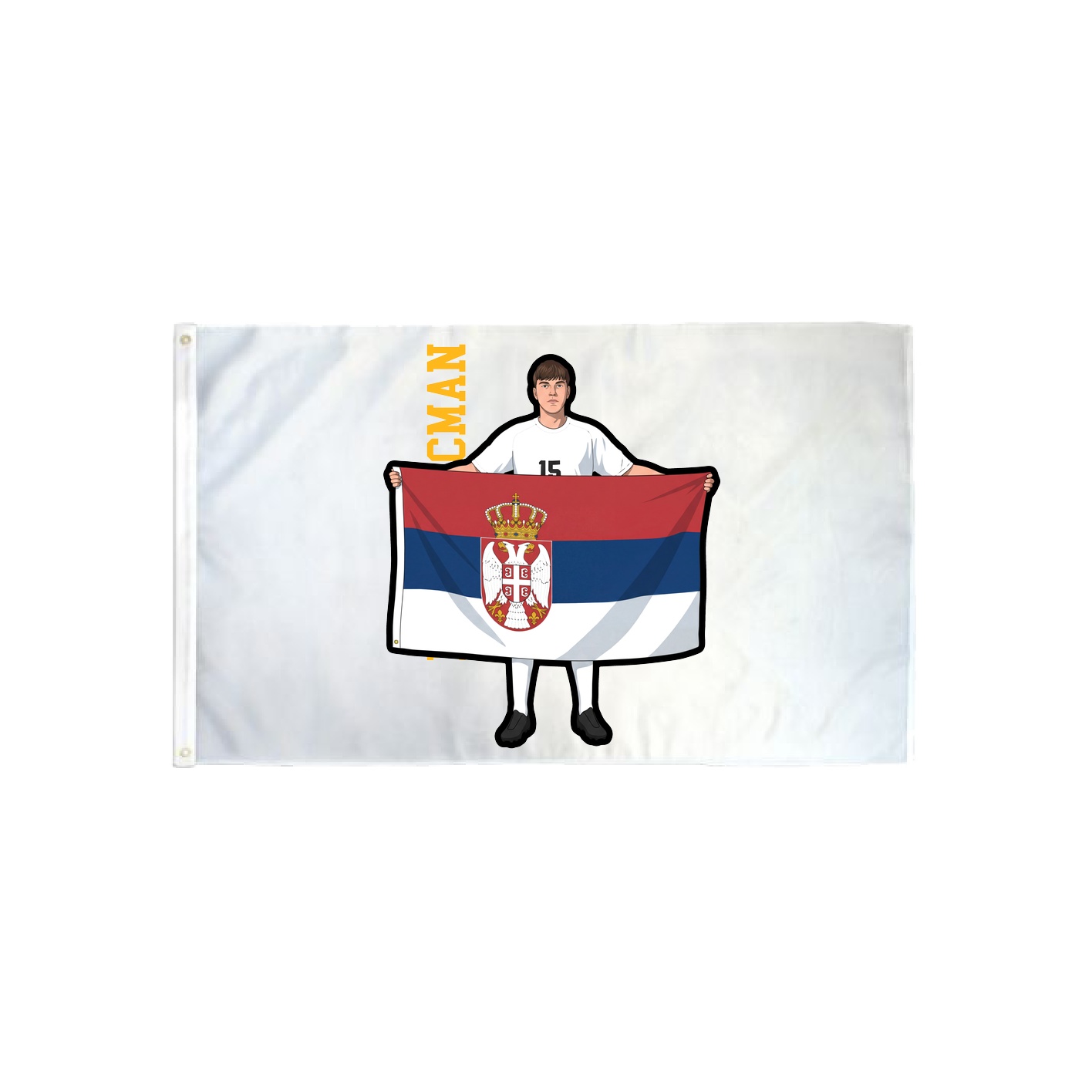 3x5 Flag — Name Vertical in Classic