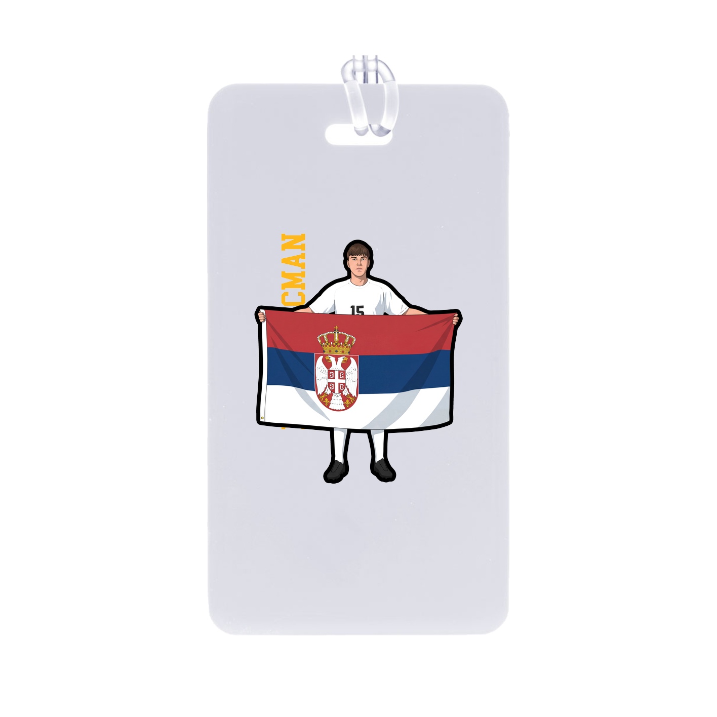 Bag Tag — Name Vertical in Classic