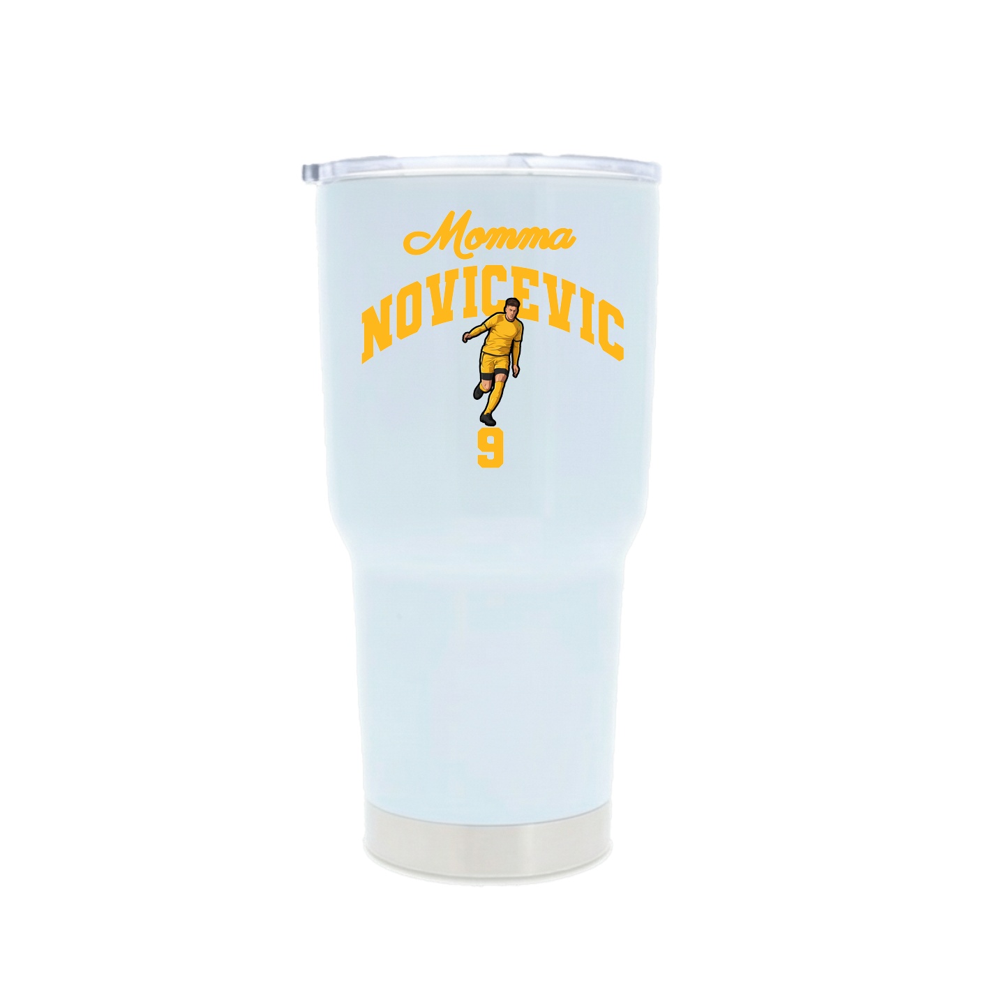 30oz Stainless Steel Tumbler — Mothers Day Arch in White