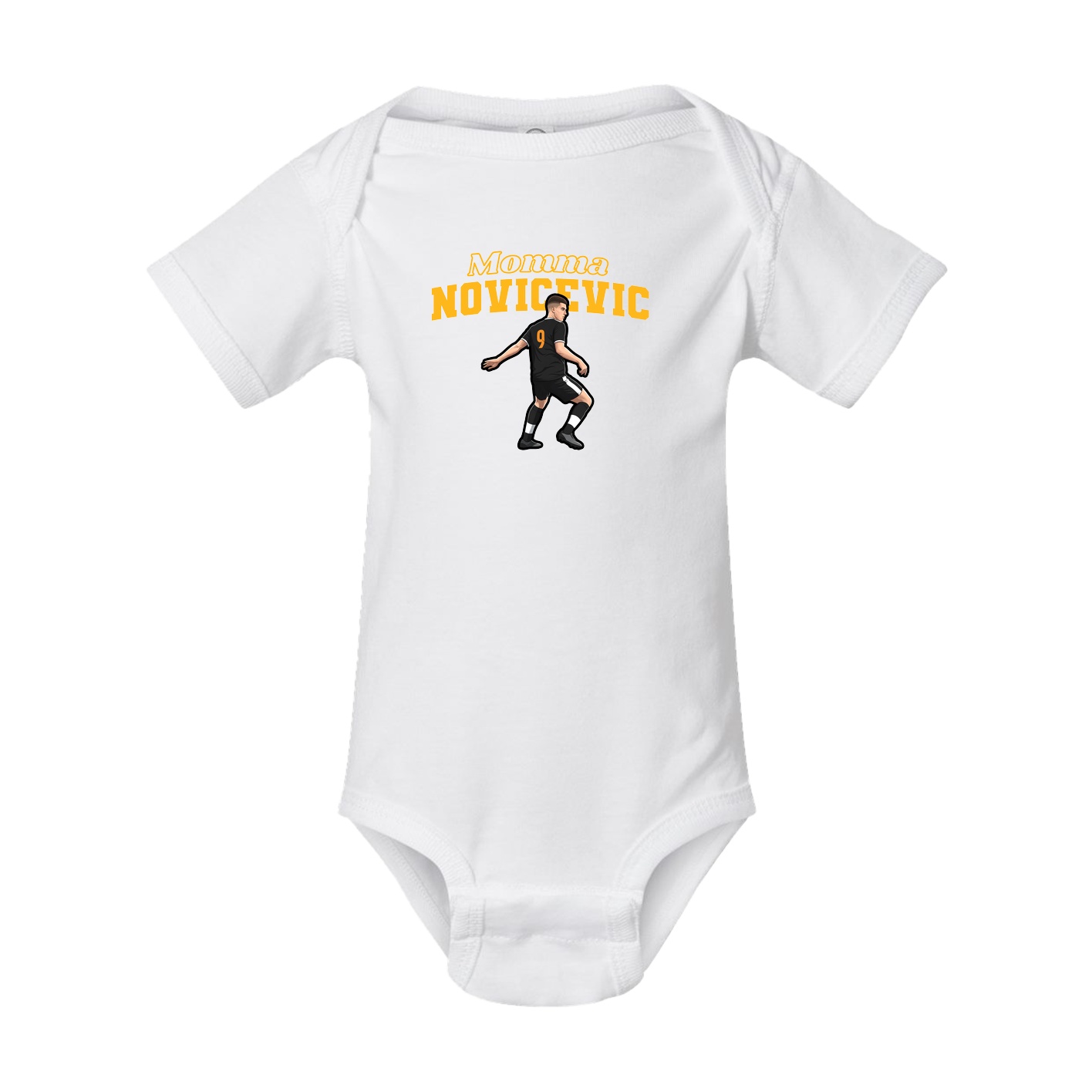 Baby Onesie — Mothers Day Block in White