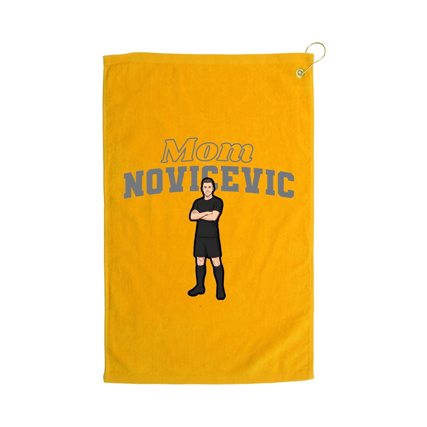 Golf Towel — Mothers Day Block in Gold
