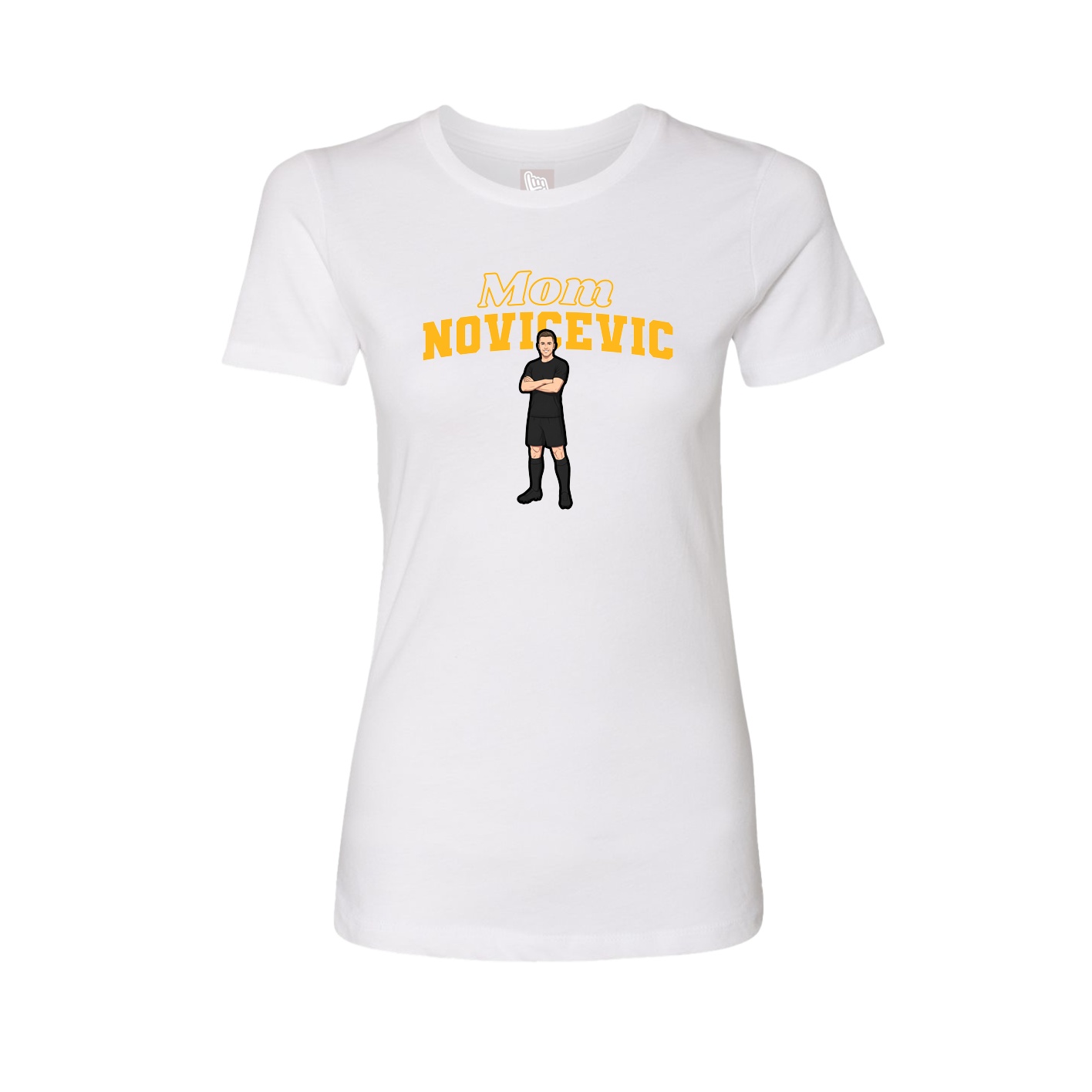 Womens Tee — Mothers Day Block in White