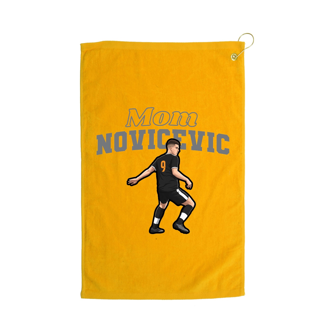 Golf Towel — Mothers Day Block in Gold