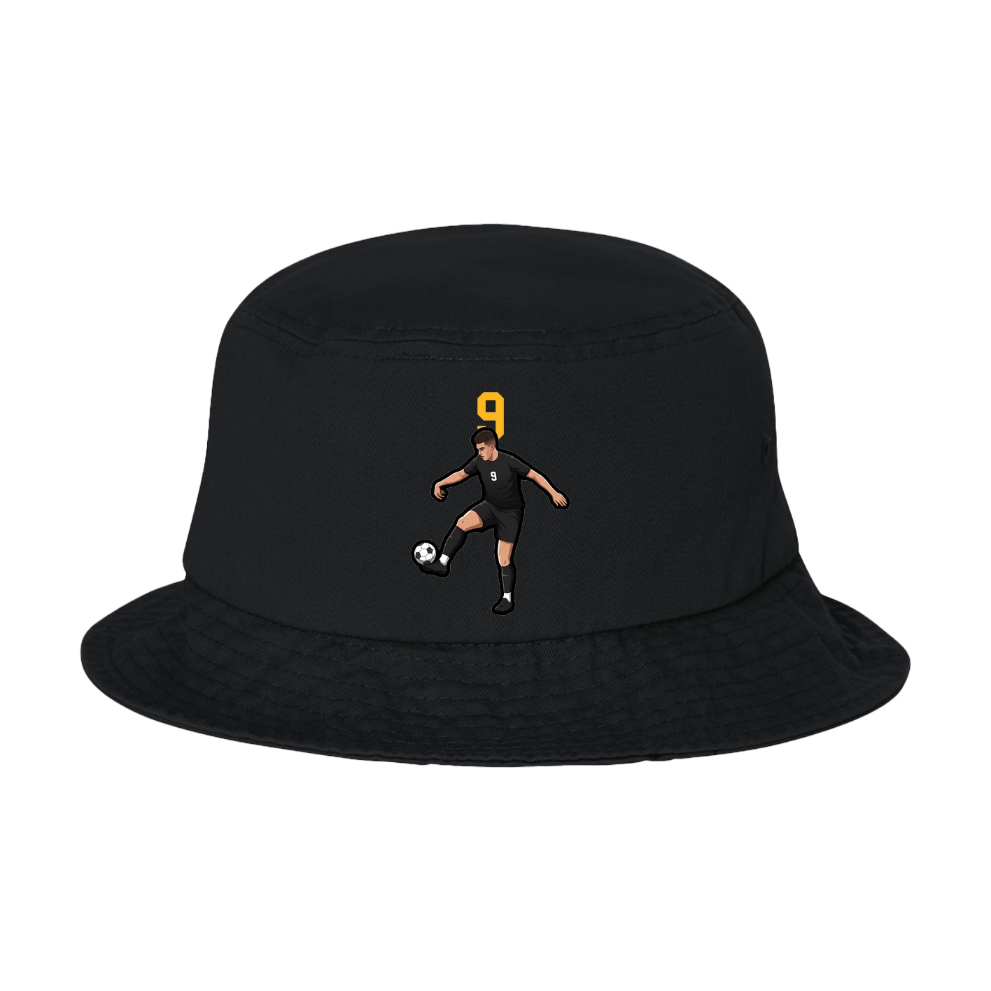 Bucket Cap — Number Top in Black