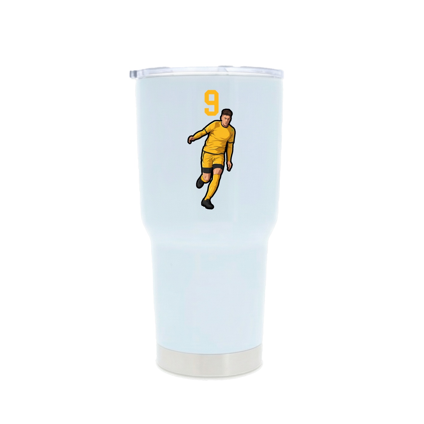 30oz Stainless Steel Tumbler — Number Top in White