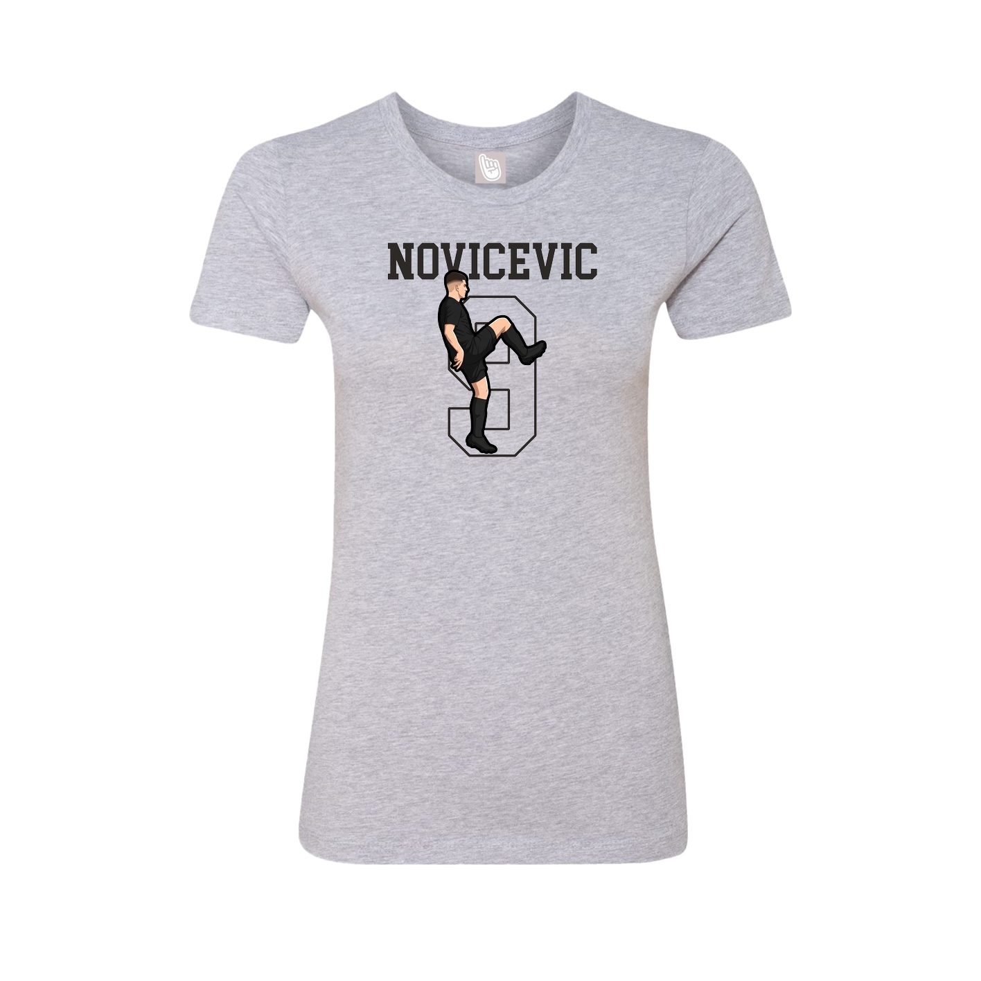 Fitted Women's Tee — Shirsey in Grey