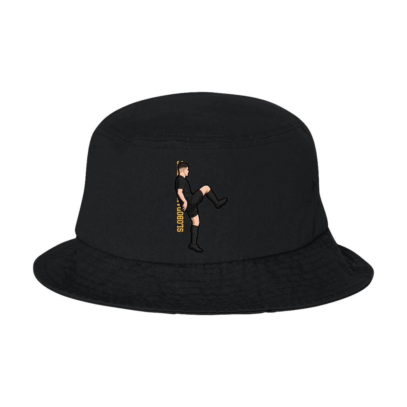 Bucket Cap — Name Vertical in Black