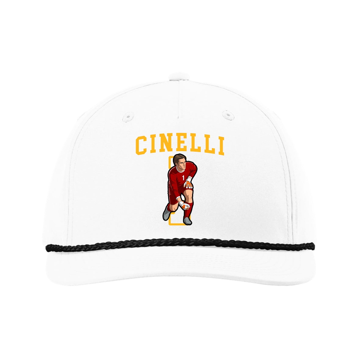 Five-Panel Classic Rope Cap — Shirsey in White