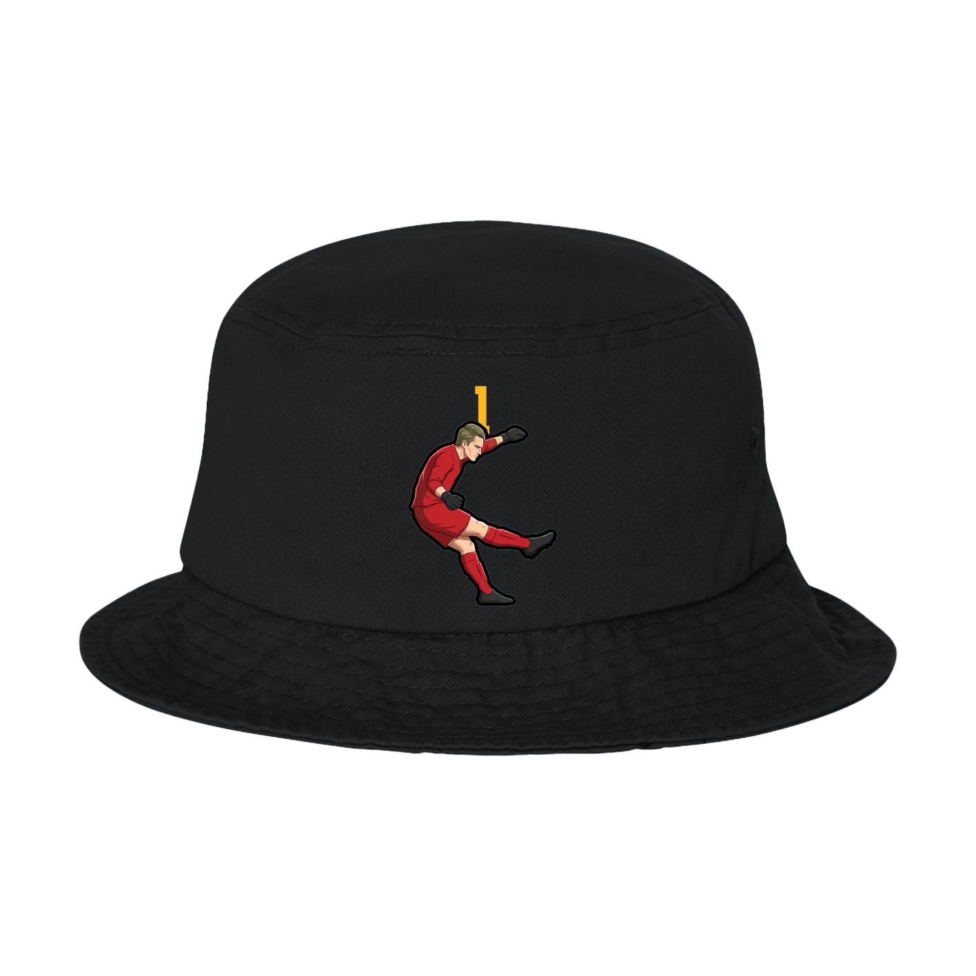 Bucket Cap — Number Top in Black