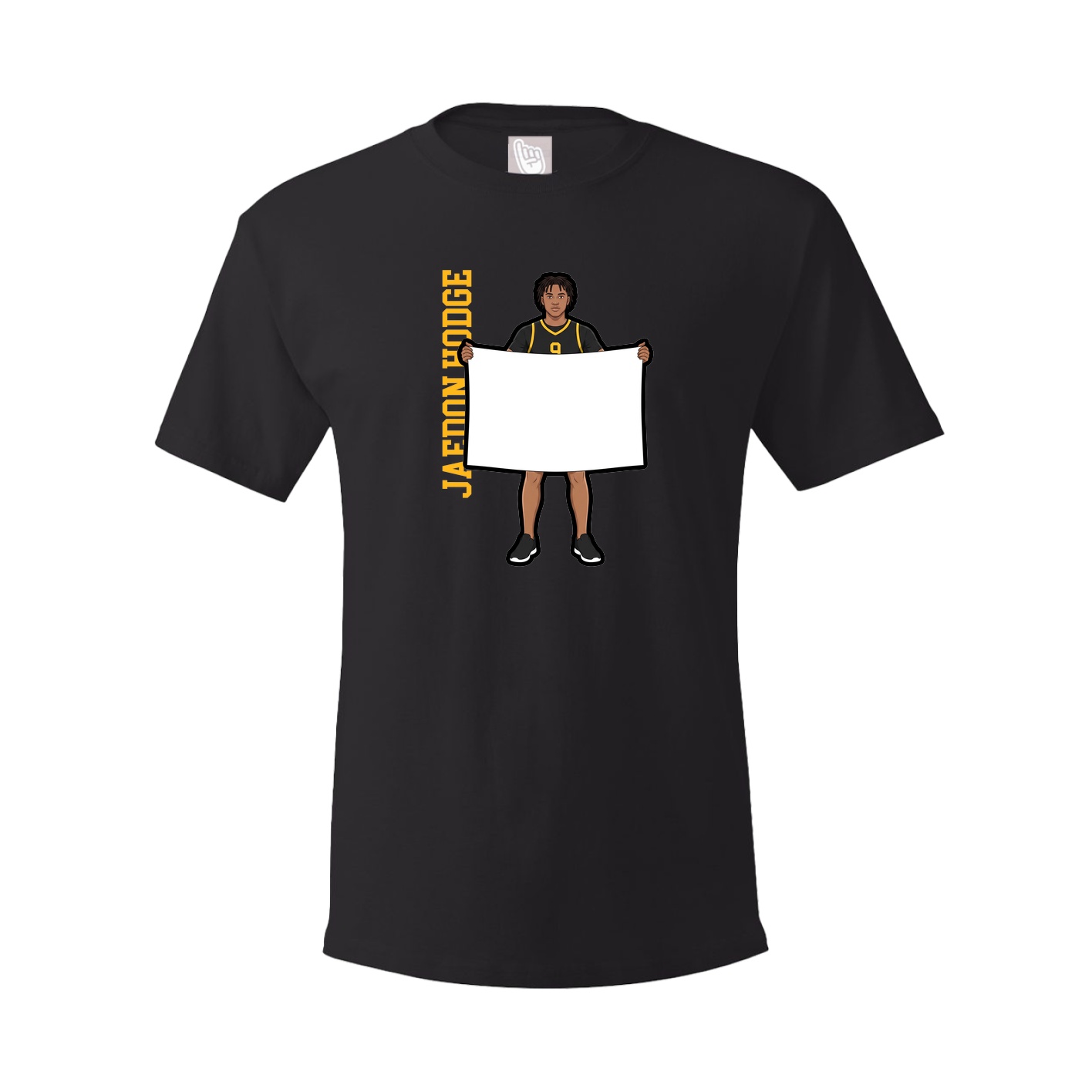 Youth Tee — Name Vertical in Black