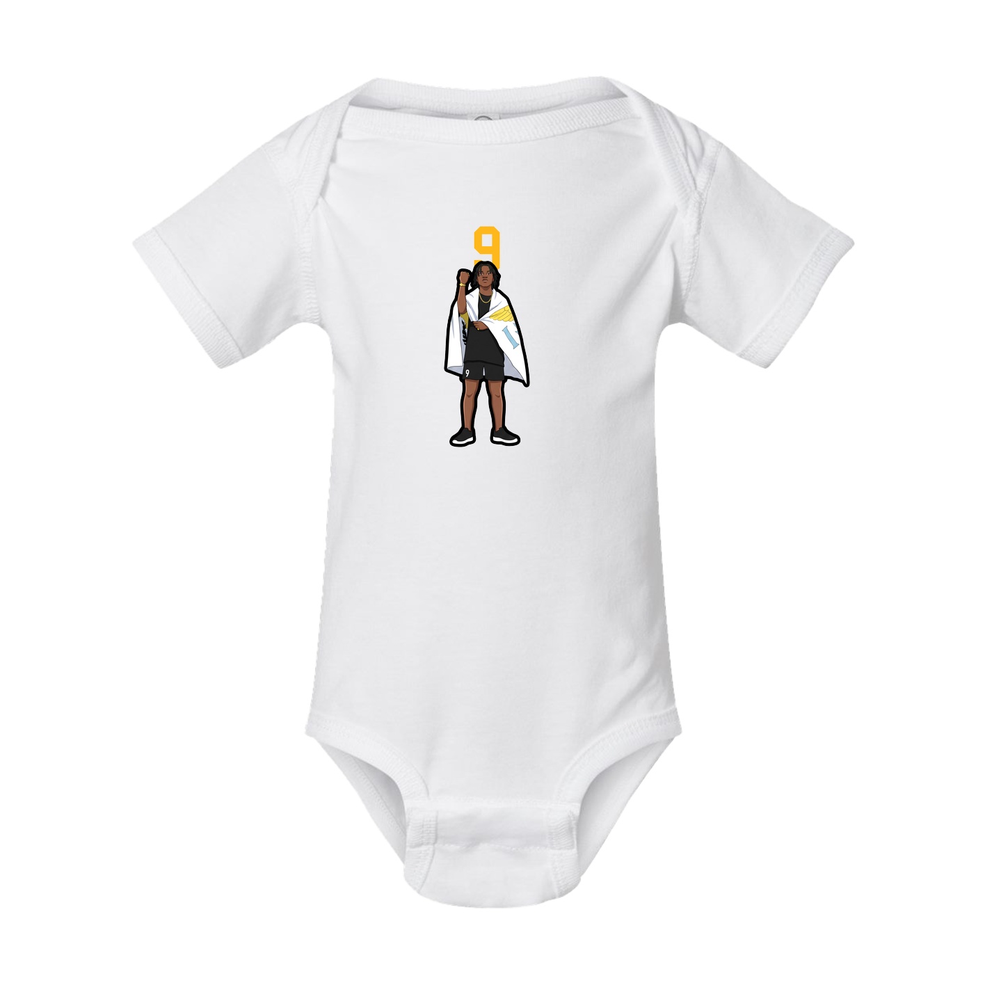 Baby Onesie — Number Top in White