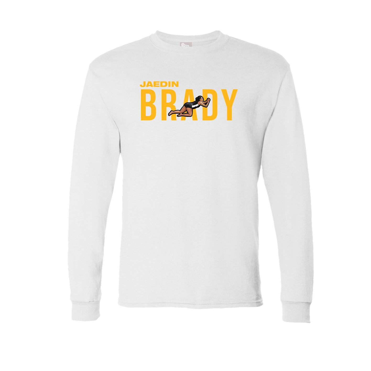 Long Sleeve Tee — Player Name in White