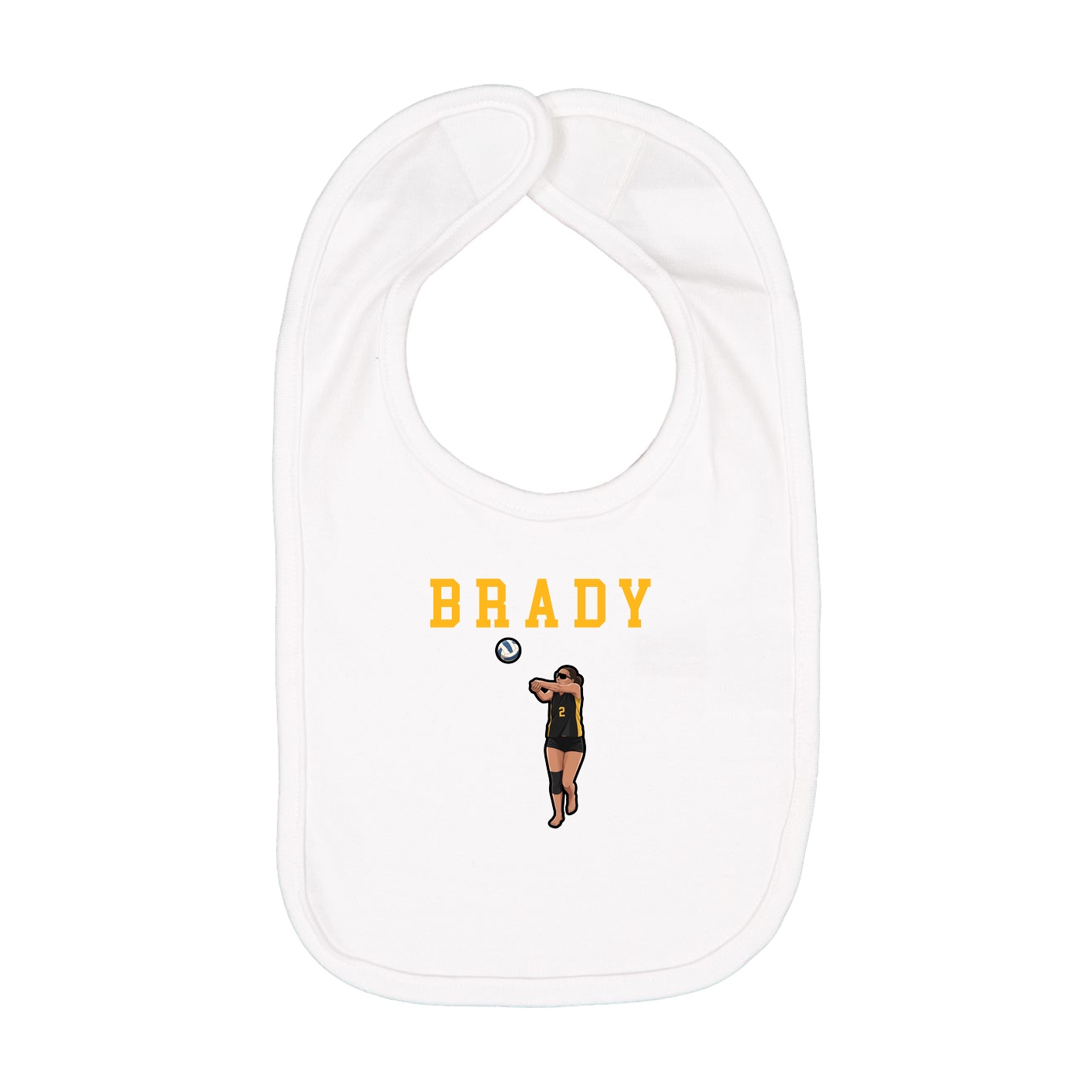 Infant Bib — Shirsey in White