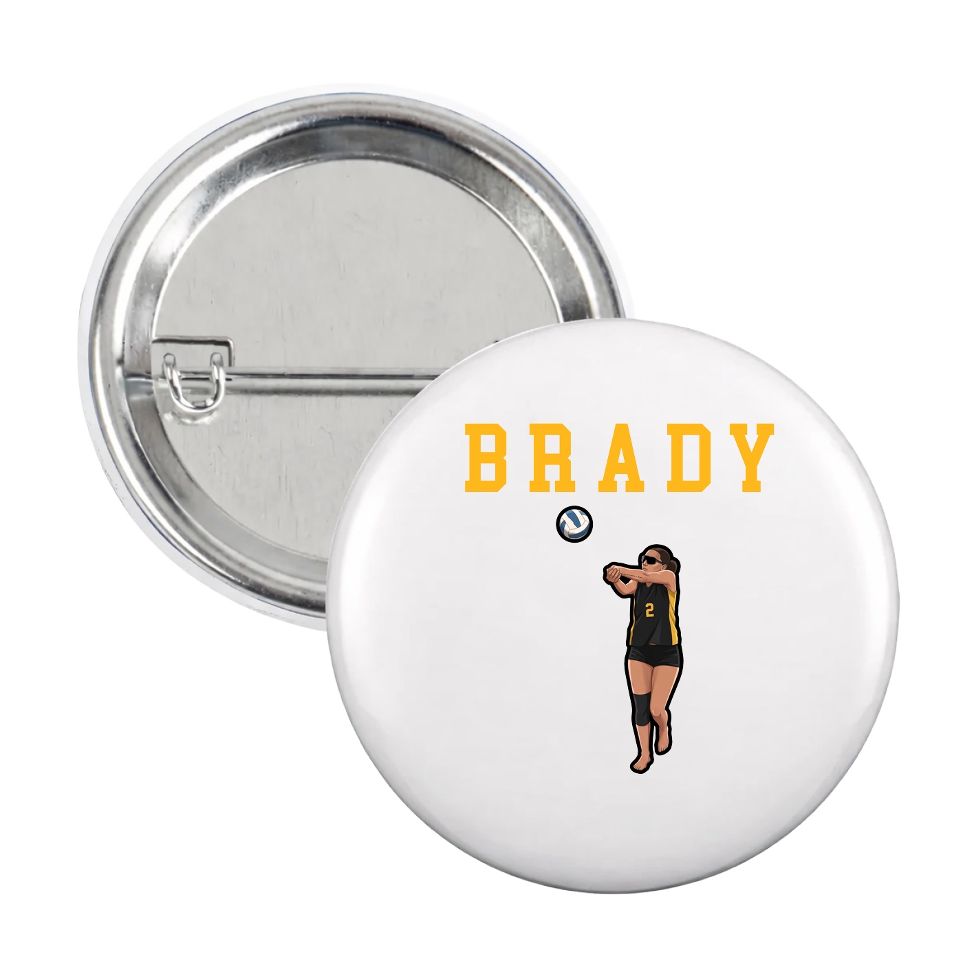Game Day Button — Shirsey in White