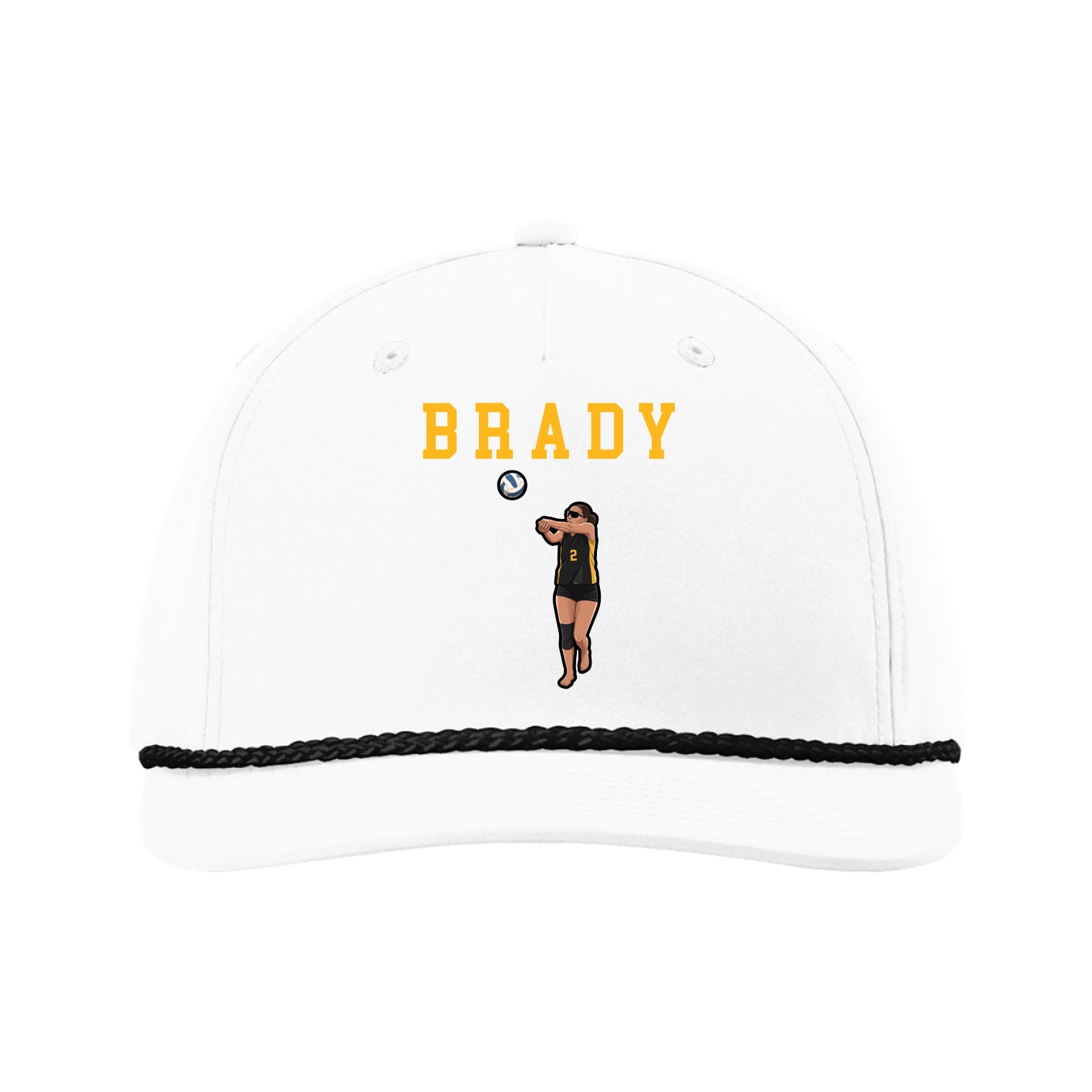 Five-Panel Classic Rope Cap — Shirsey in White