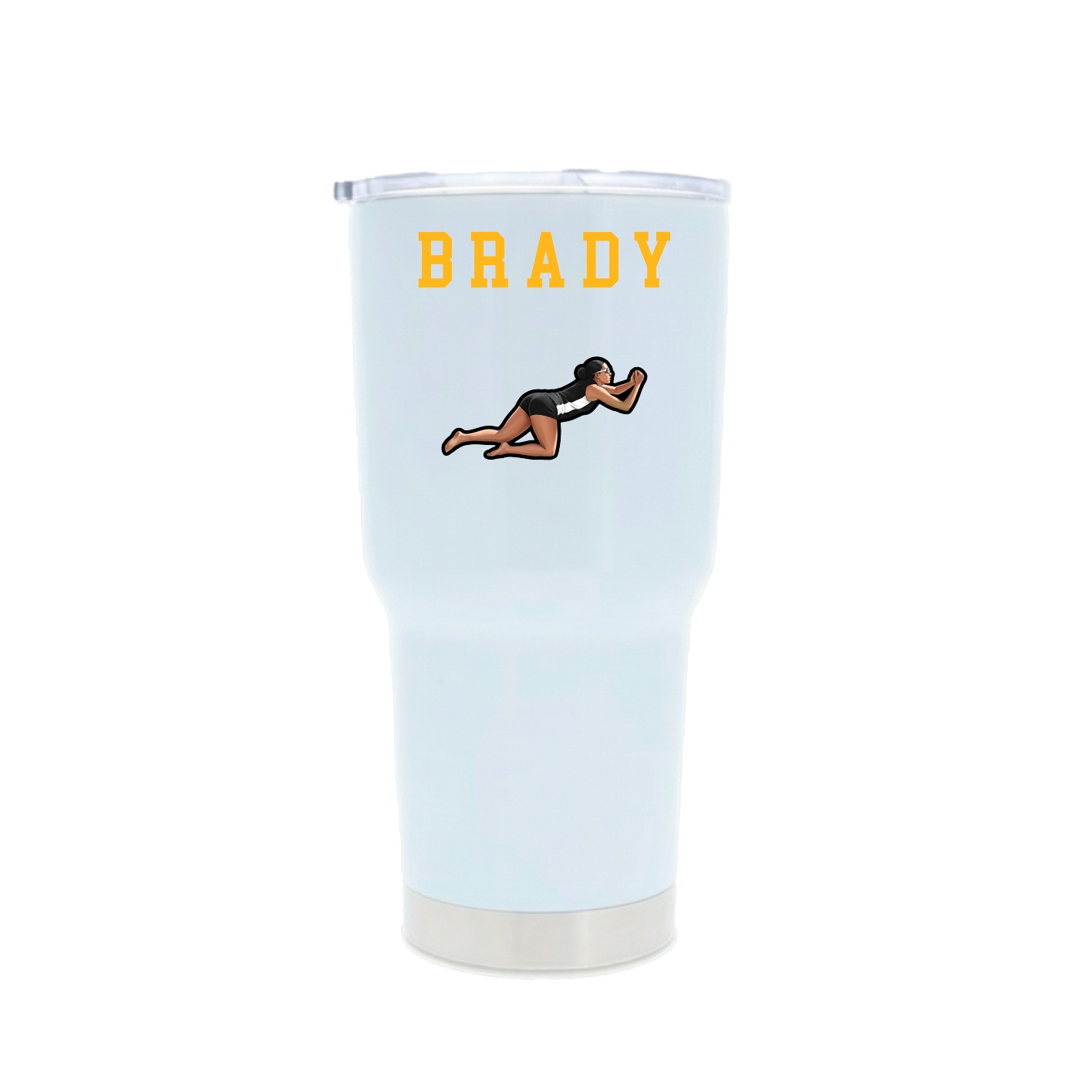 30oz Stainless Steel Tumbler — Shirsey in White