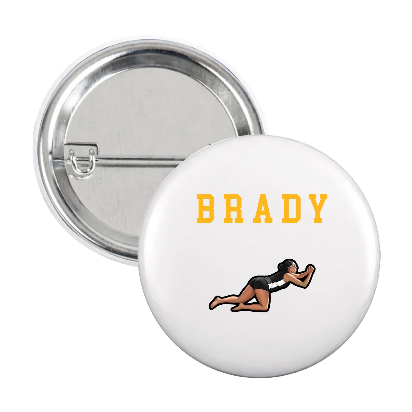 Game Day Button — Shirsey in White
