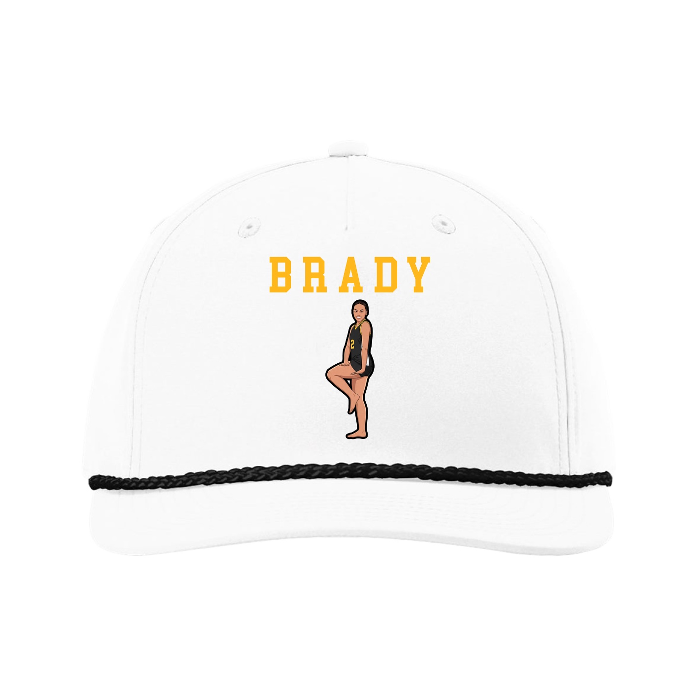 Five-Panel Classic Rope Cap — Shirsey in White