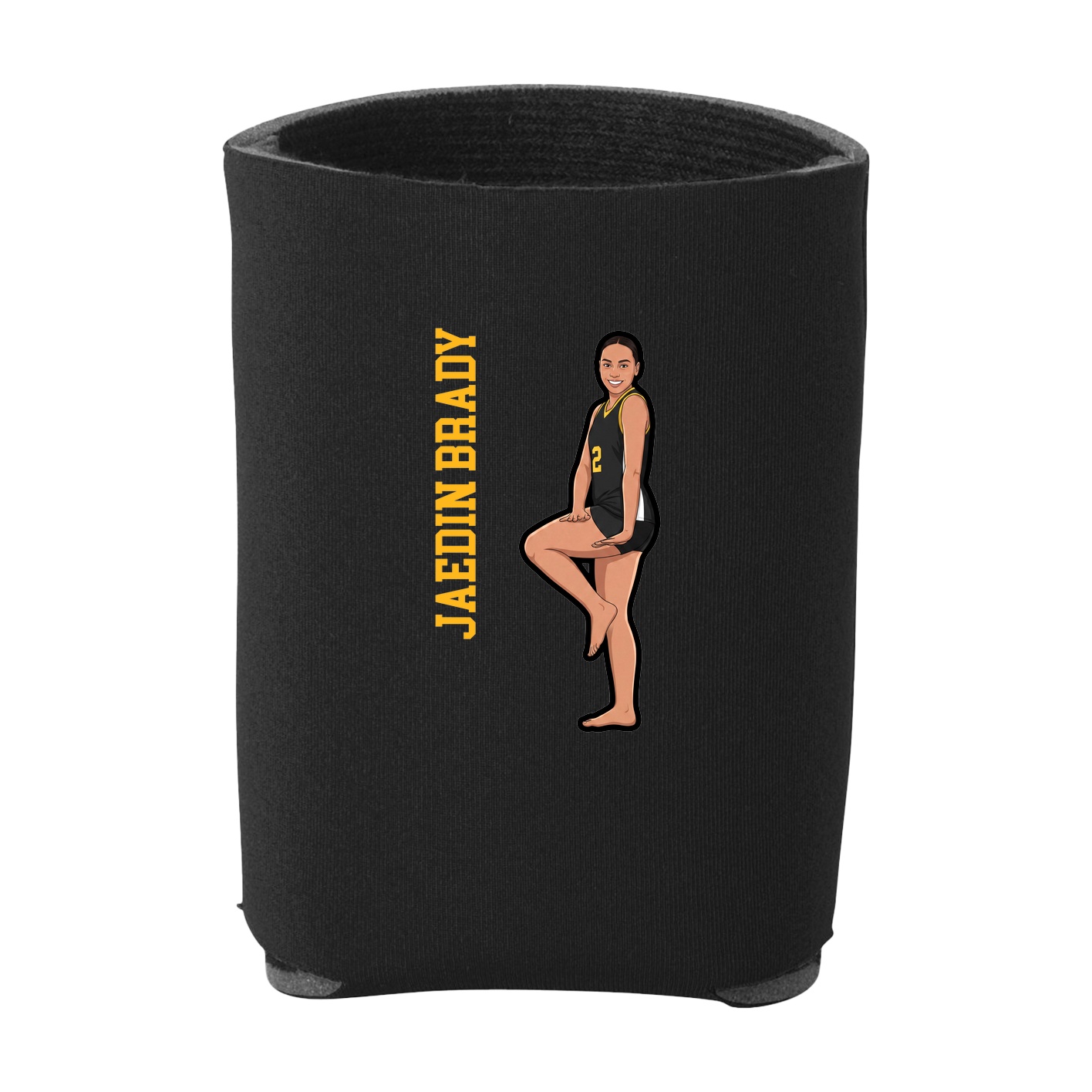 Can Holder — Name Vertical in Black