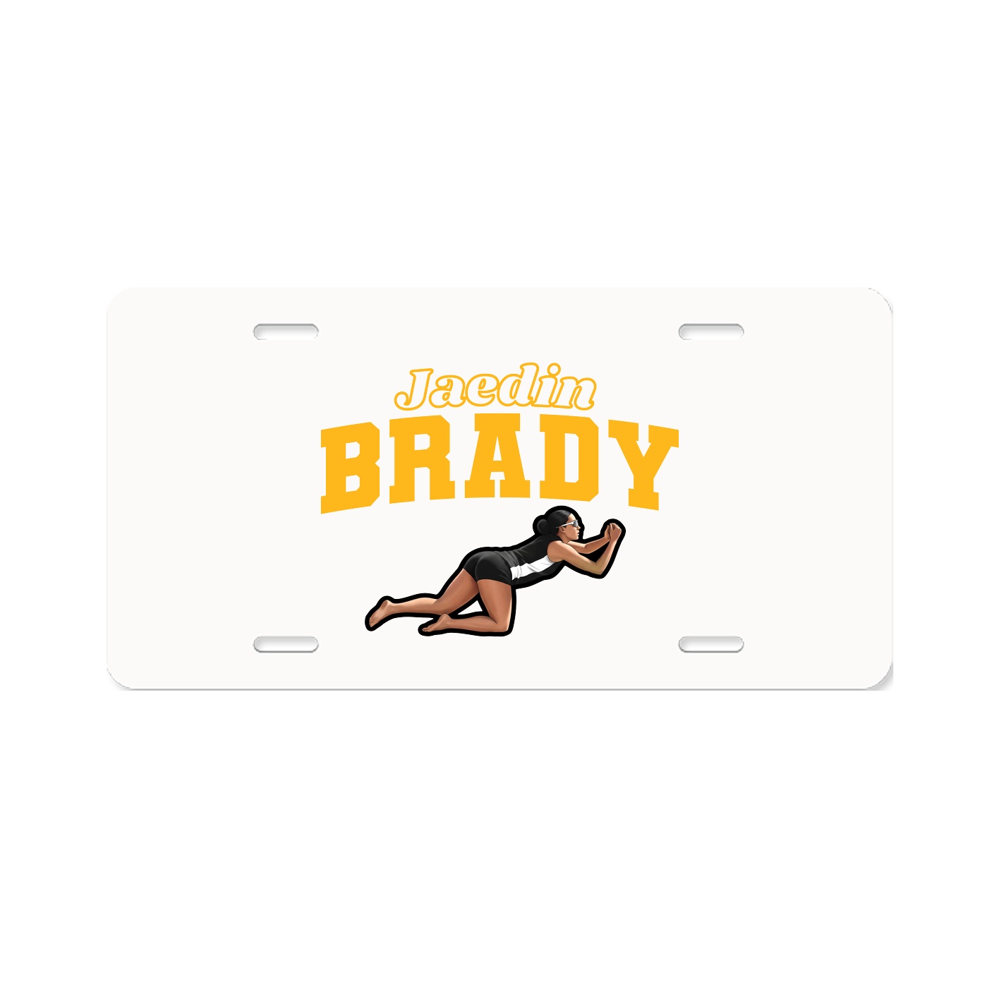 License Plate — Name Arch in Classic