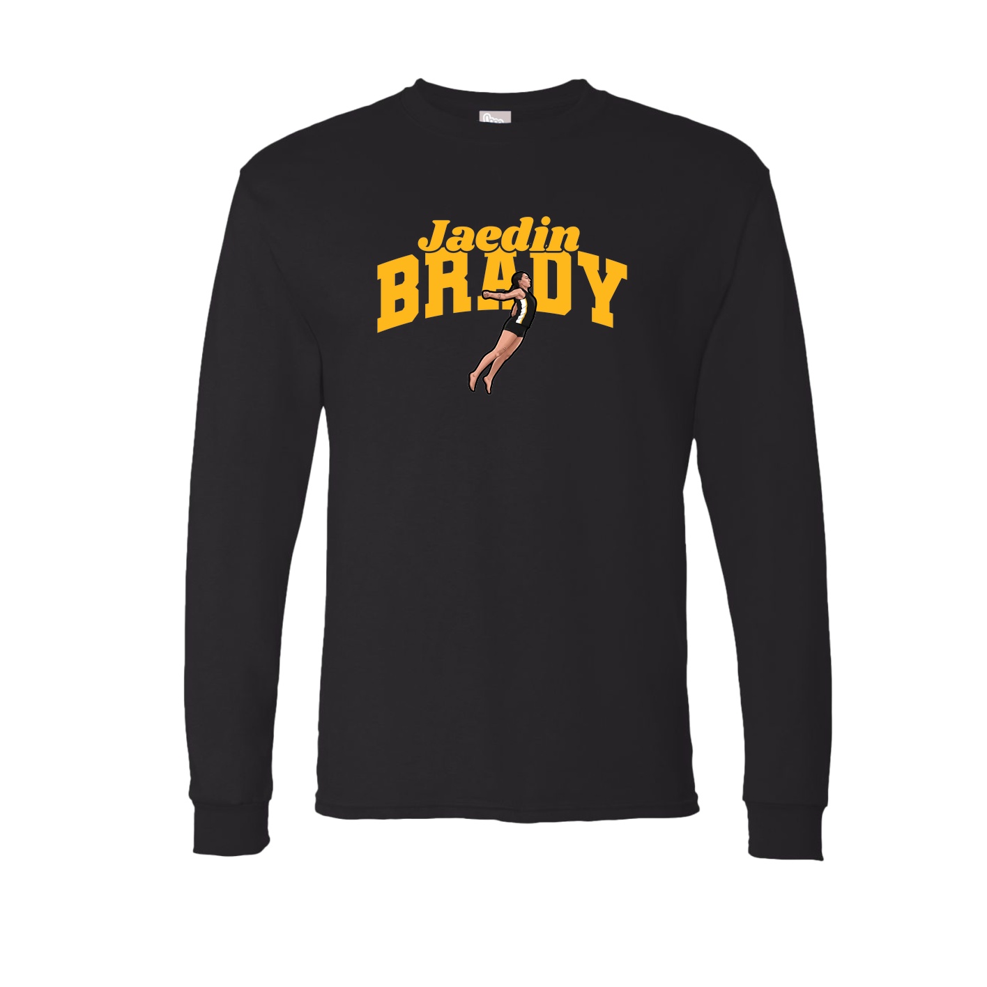 Long Sleeve Tee — Signature Arch in Black