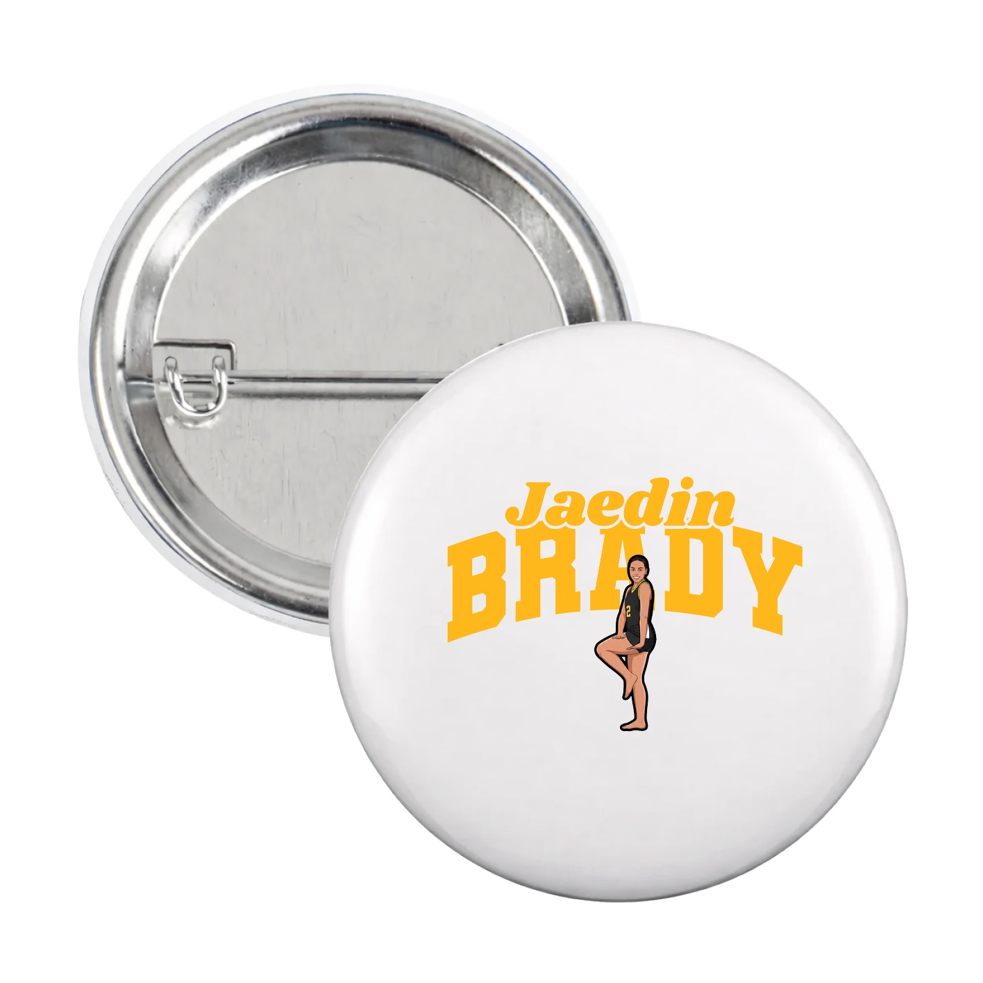 Game Day Button — Signature Arch in White