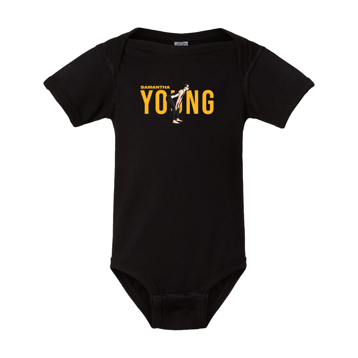 Baby Onesie — Player Name in Black
