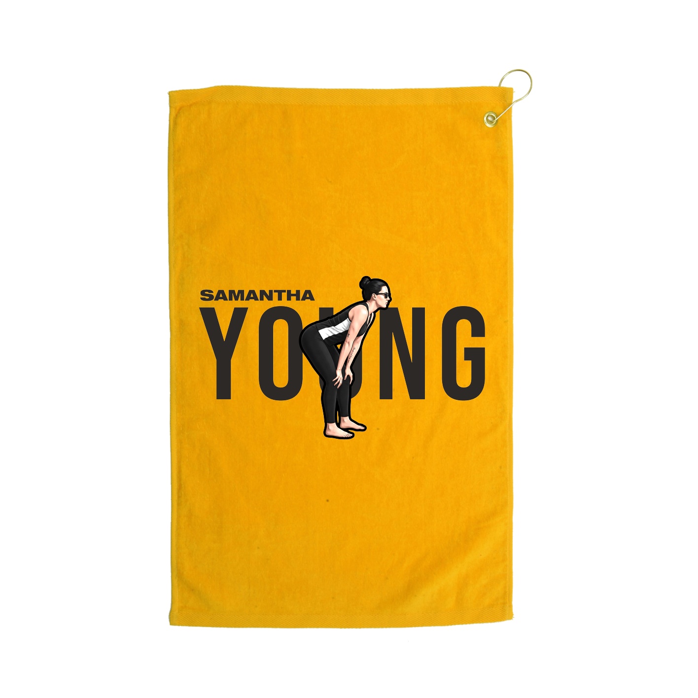 Golf Towel — Player Name in Gold