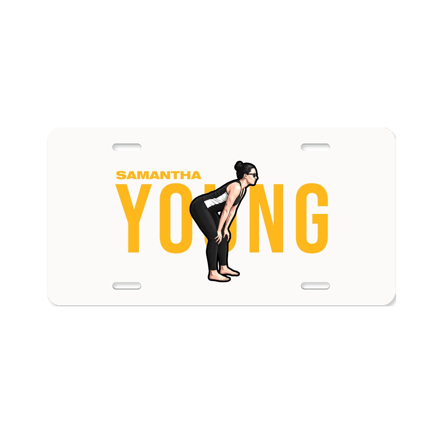License Plate — Player Name in Classic