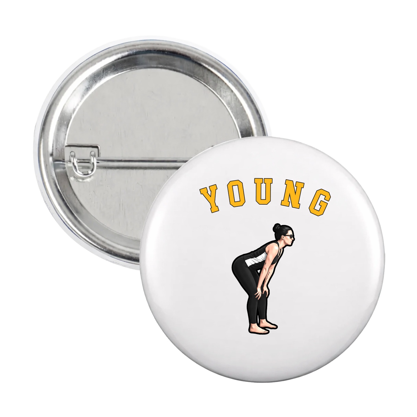 Game Day Button — Shirsey Arch in White