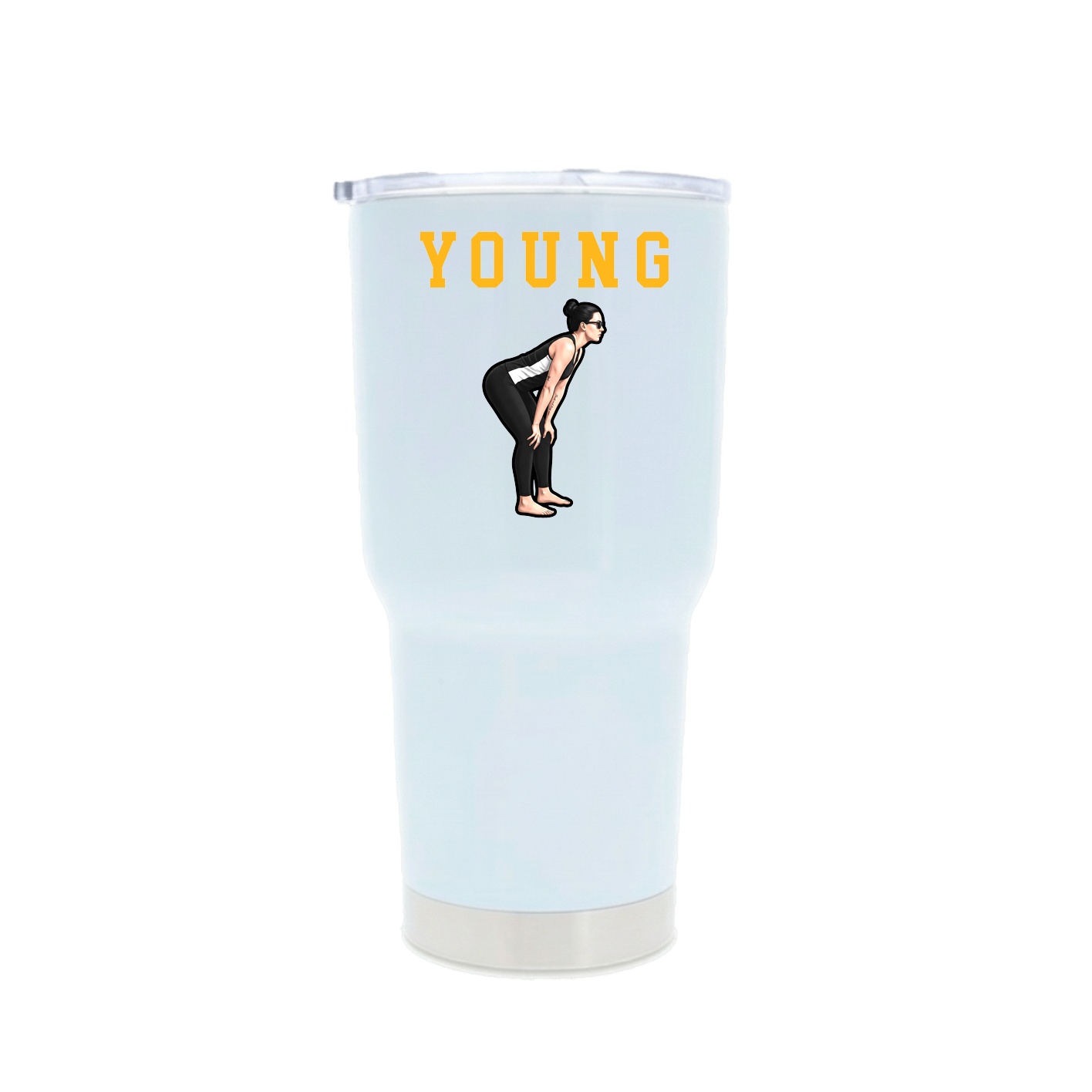 30oz Stainless Steel Tumbler — Shirsey in White