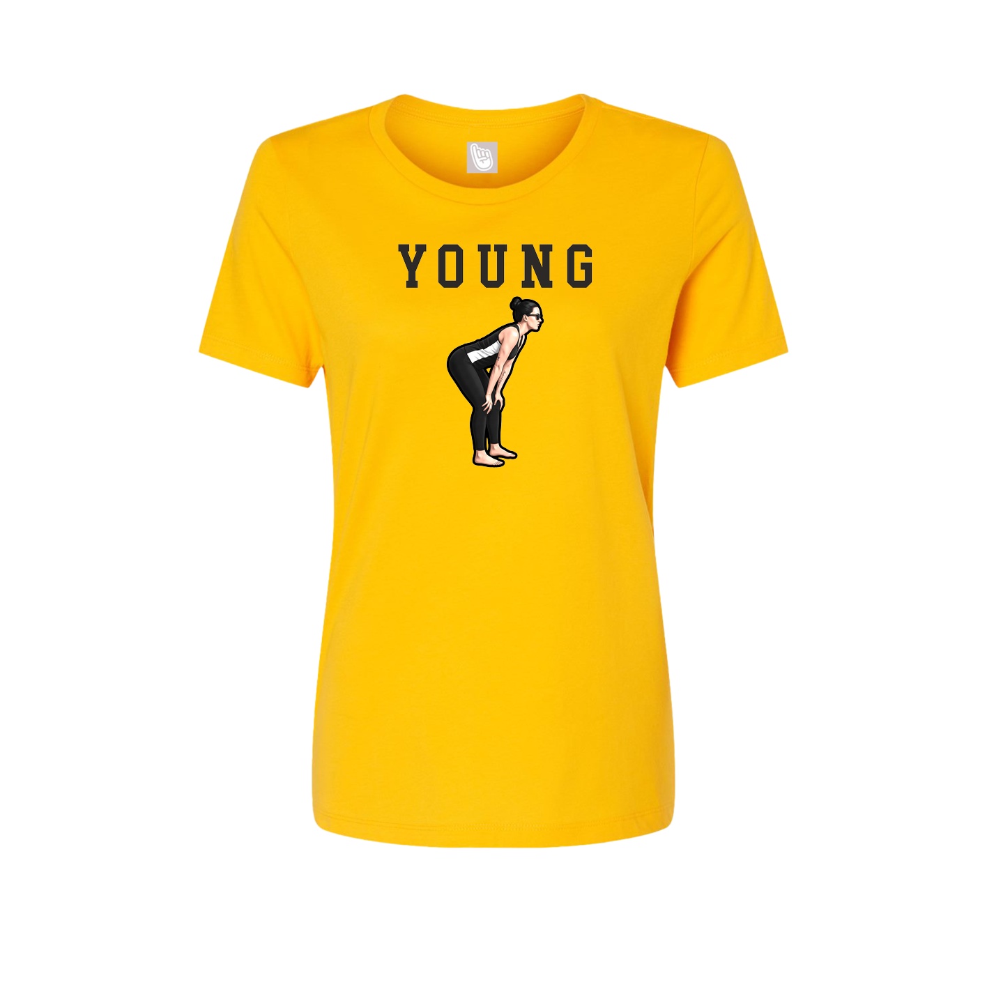 Fitted Women's Tee — Shirsey in Gold